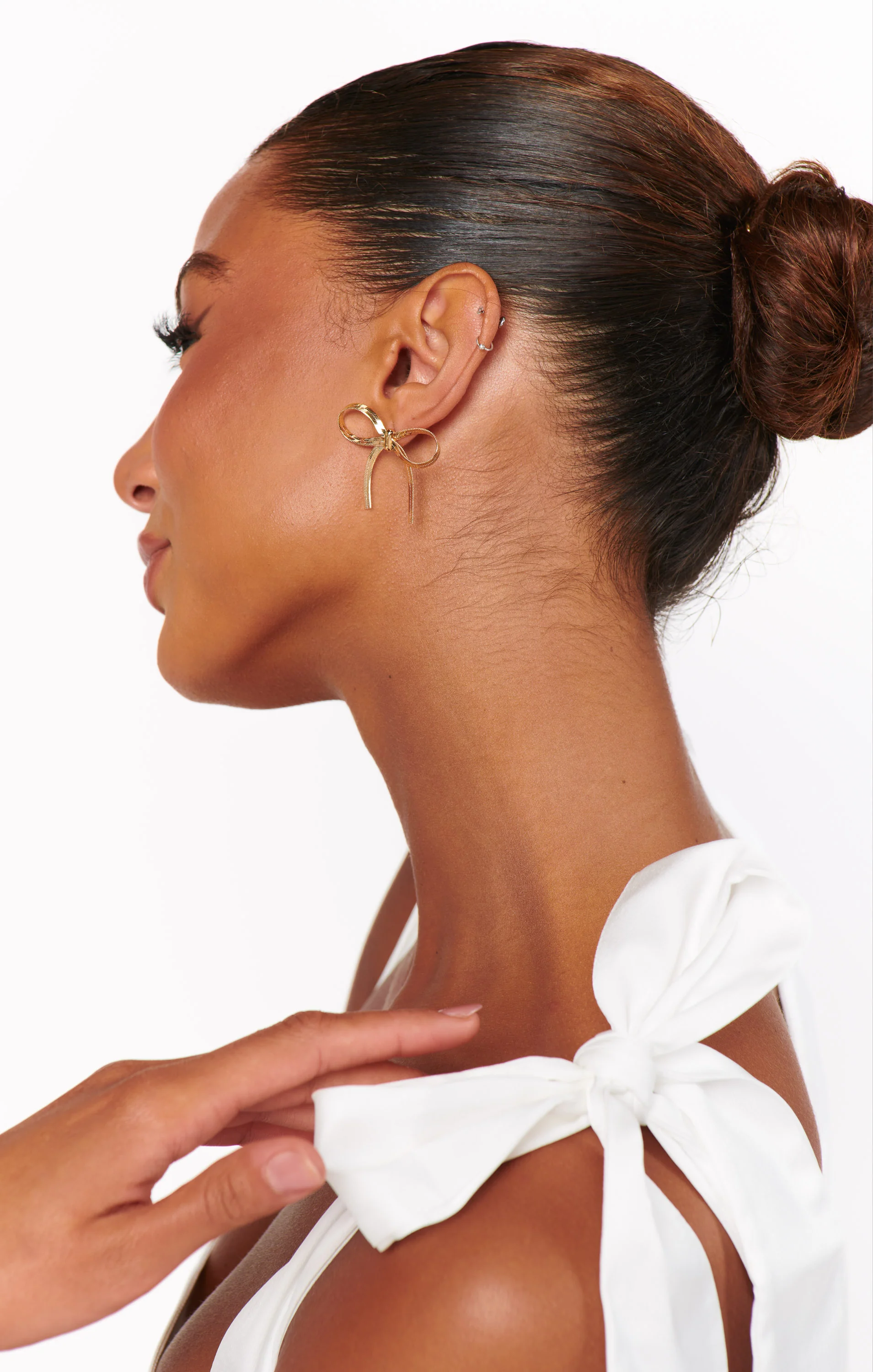 ALV Jewels Goldie Bow Studs