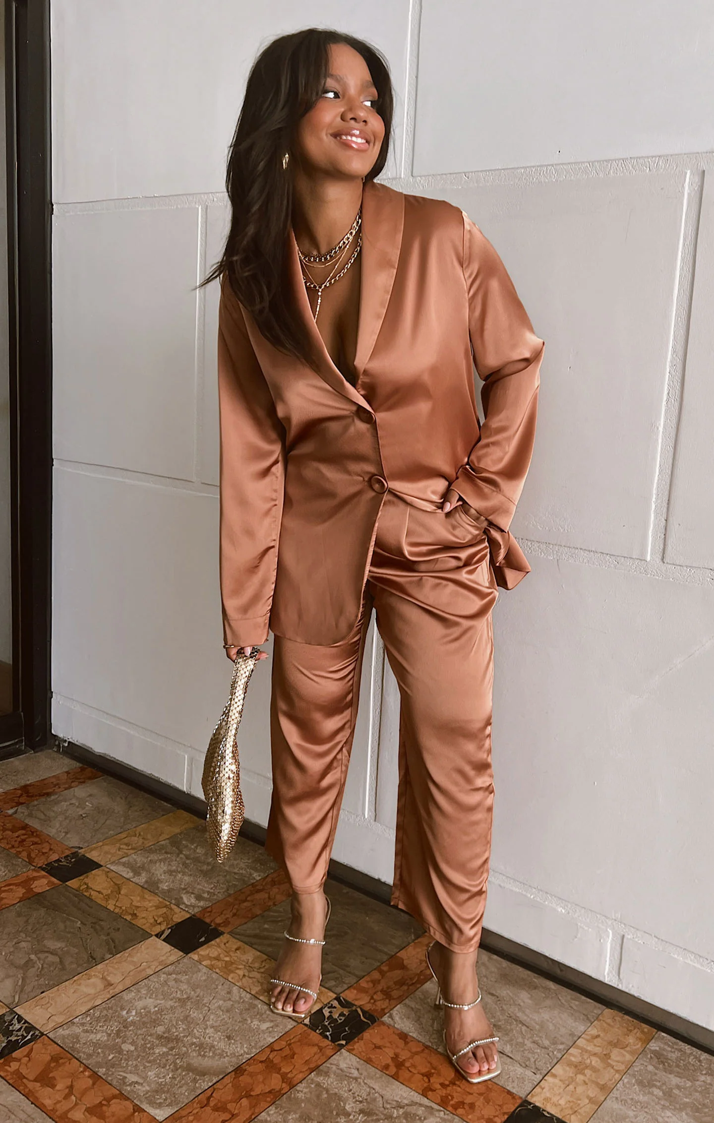 Felix Blazer ~ Copper Satin