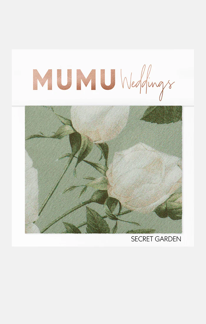 Wedding Fabric Sample ~ Flower Garden