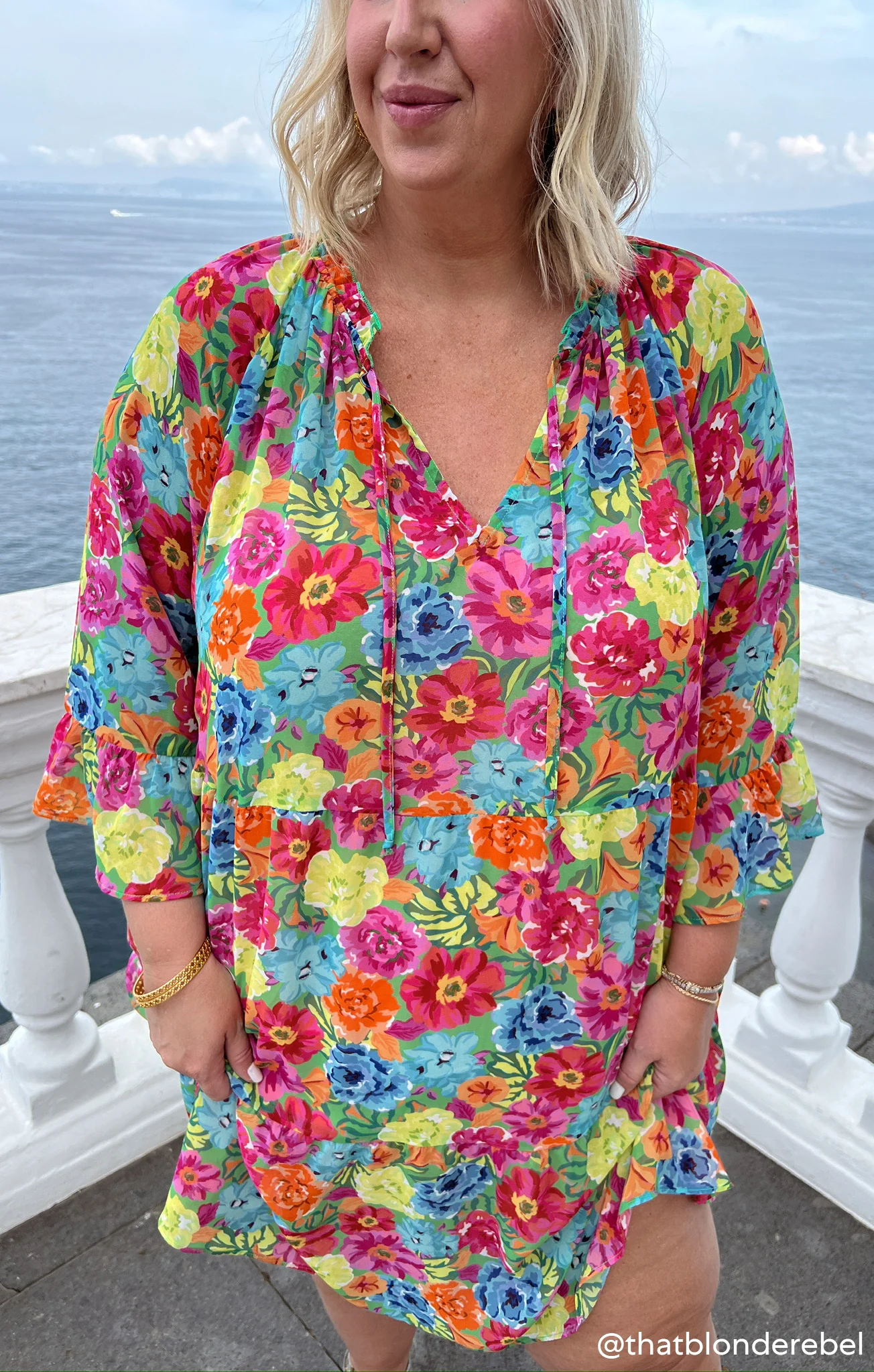 Floral Mini Dress ~ Elegant Soiree