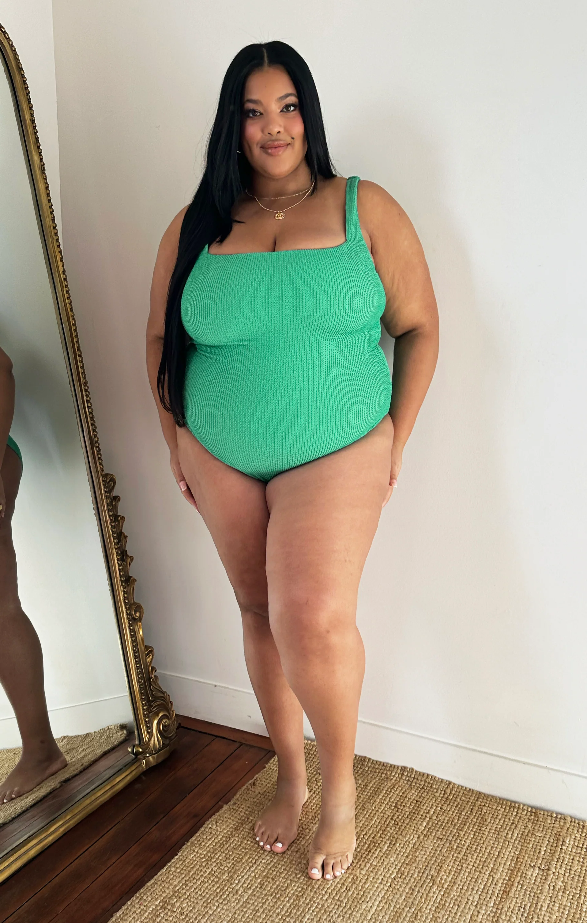 The Scrunch One Piece ~ Sea Green Scrunch