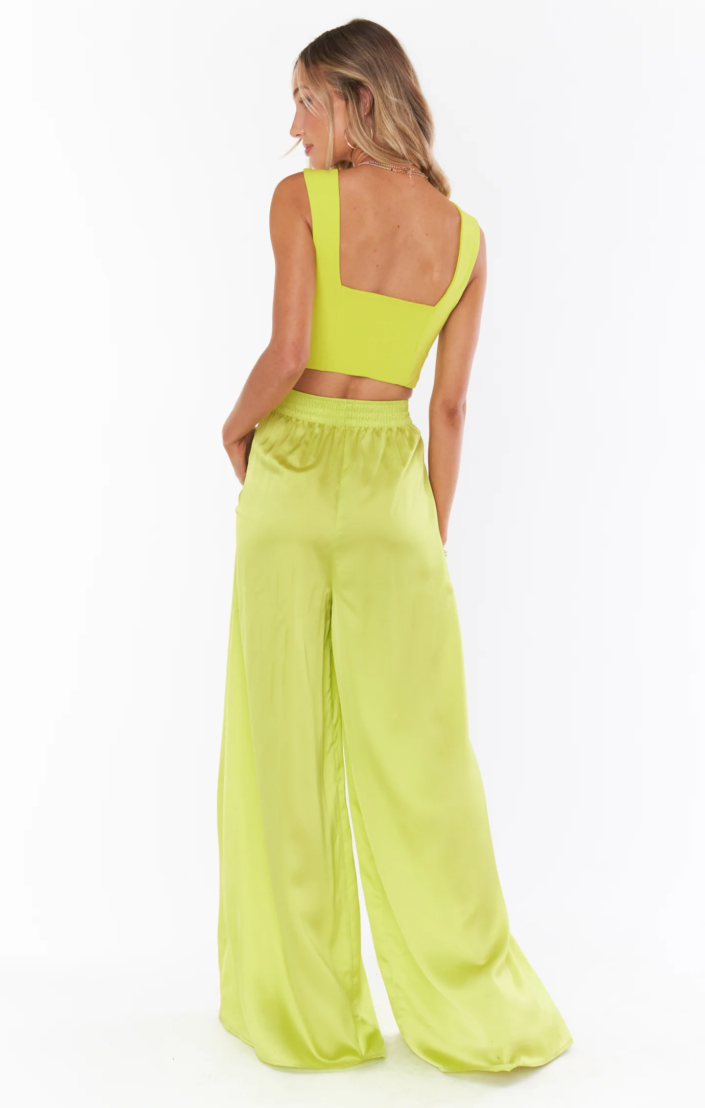 Irwin Pants ~ Citrine Luxe Satin