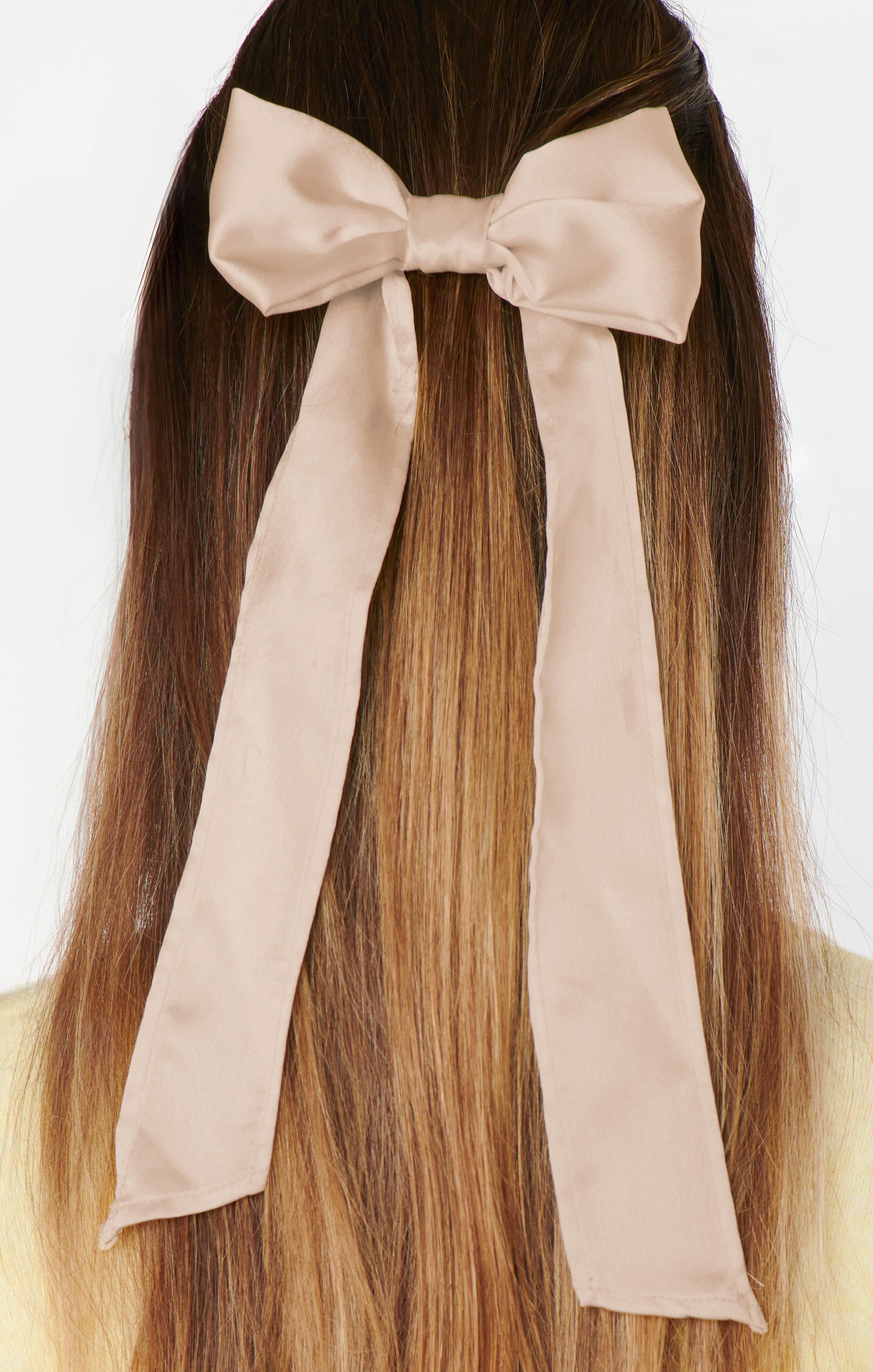 Elsa Bow ~ Champagne Luxe Satin