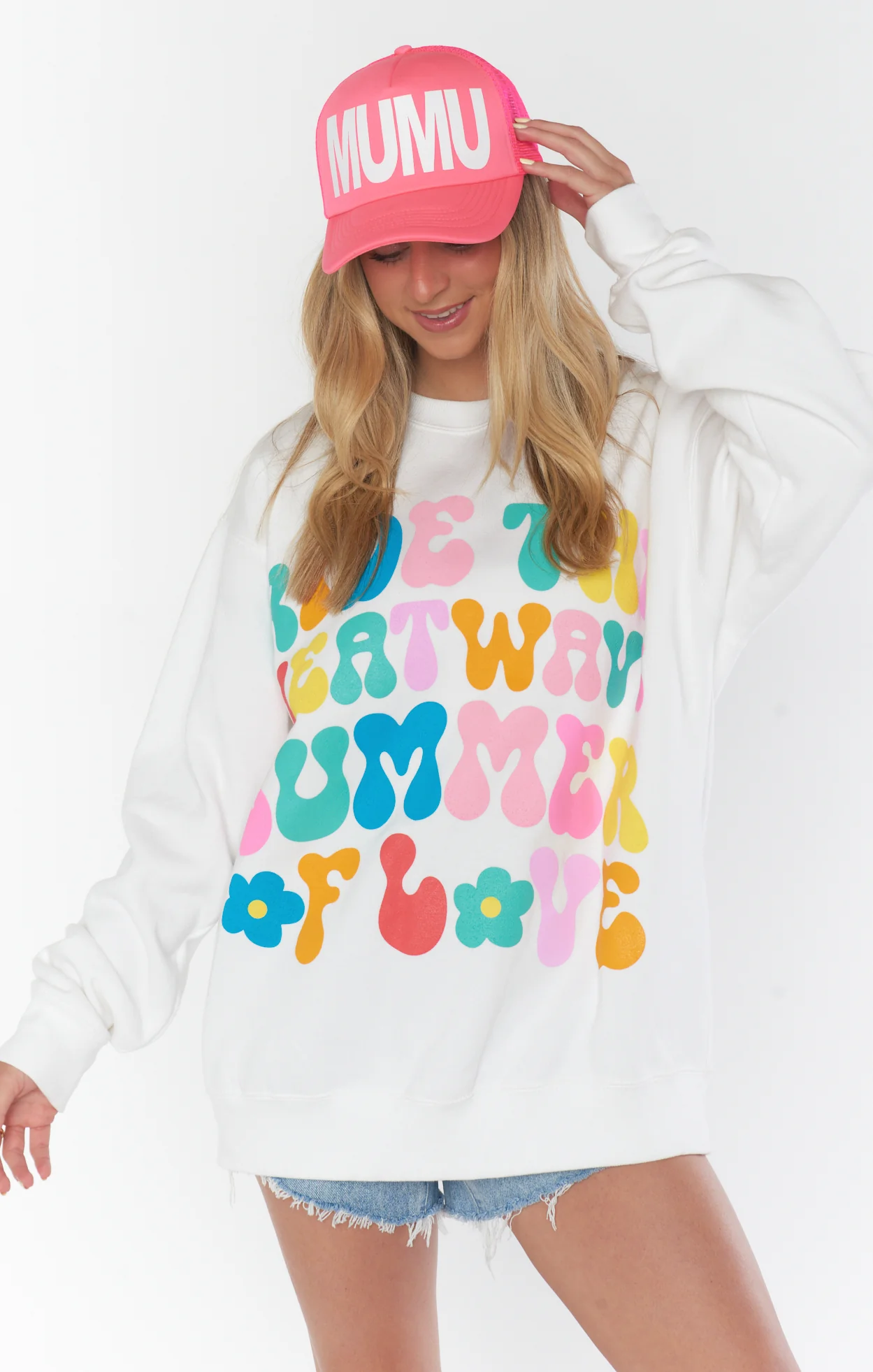 MUMU Trucker Hat ~ Neon Pink