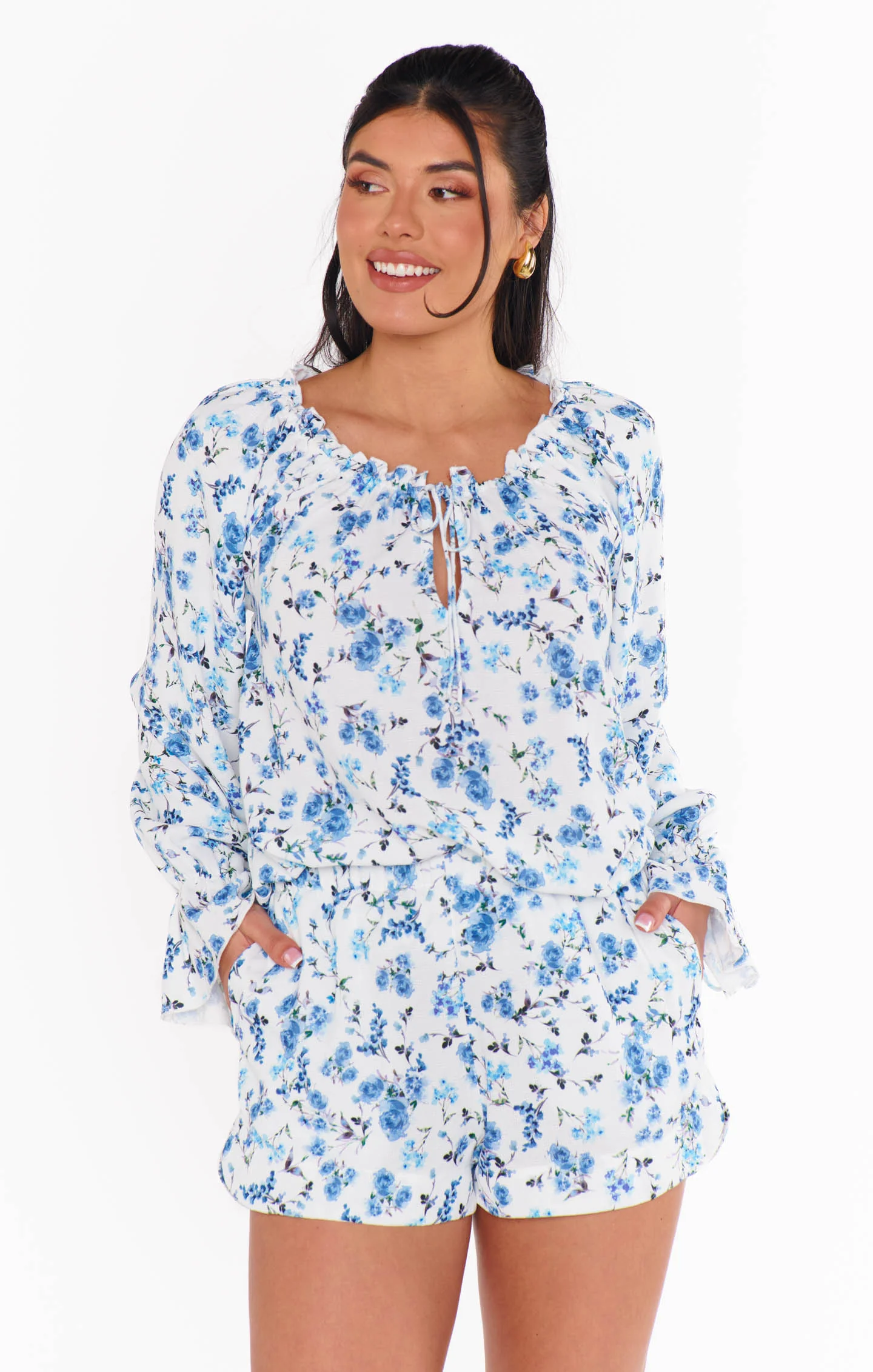 Hendrix Dolphin Shorts ~ Blue Bliss