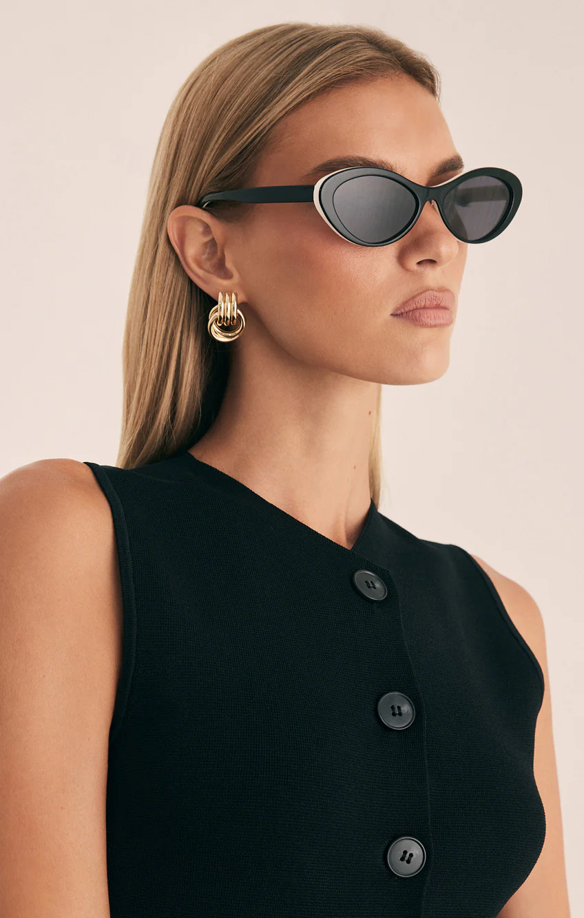 Banbé Eyewear The Ferragni Sunglasses ~ Black/Ivory