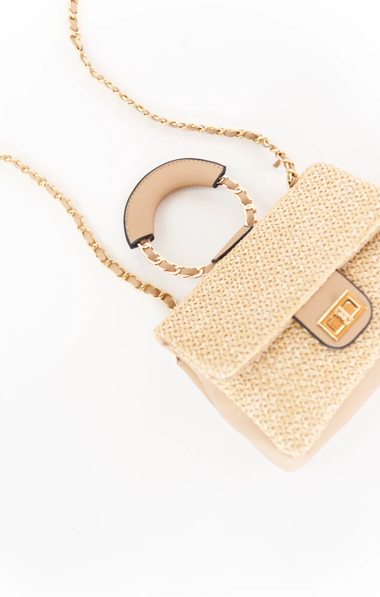 Cosmo Straw Bag ~ Beige