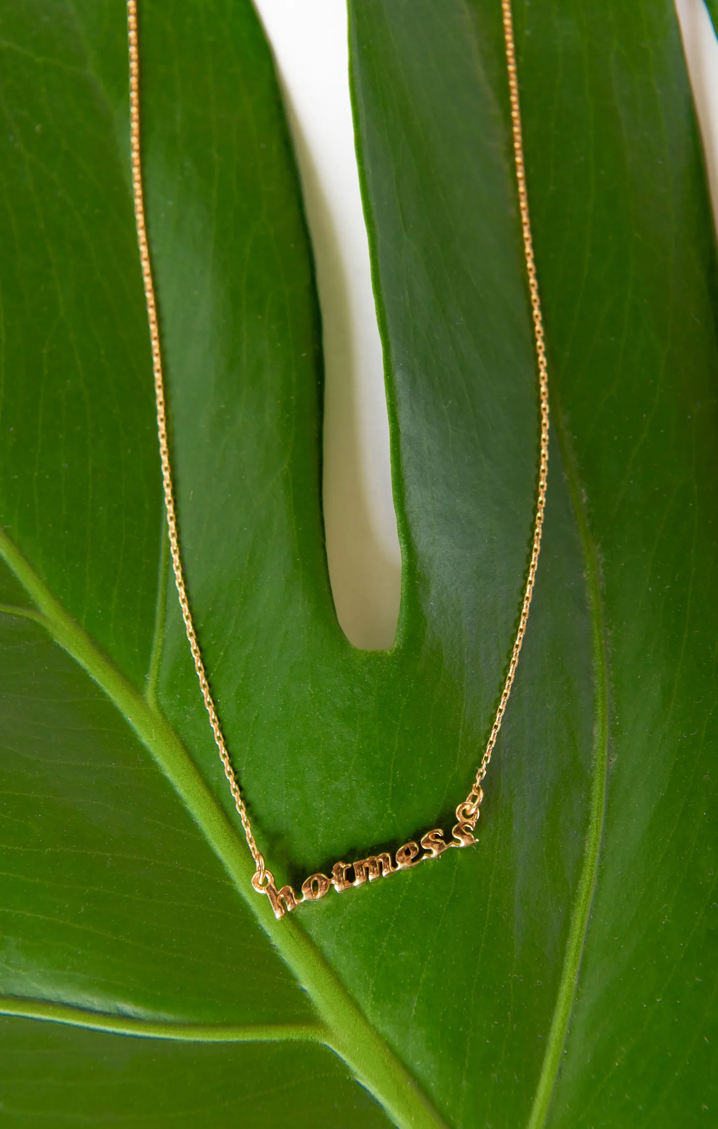 Wood Hot Mess Necklace ~ Gold