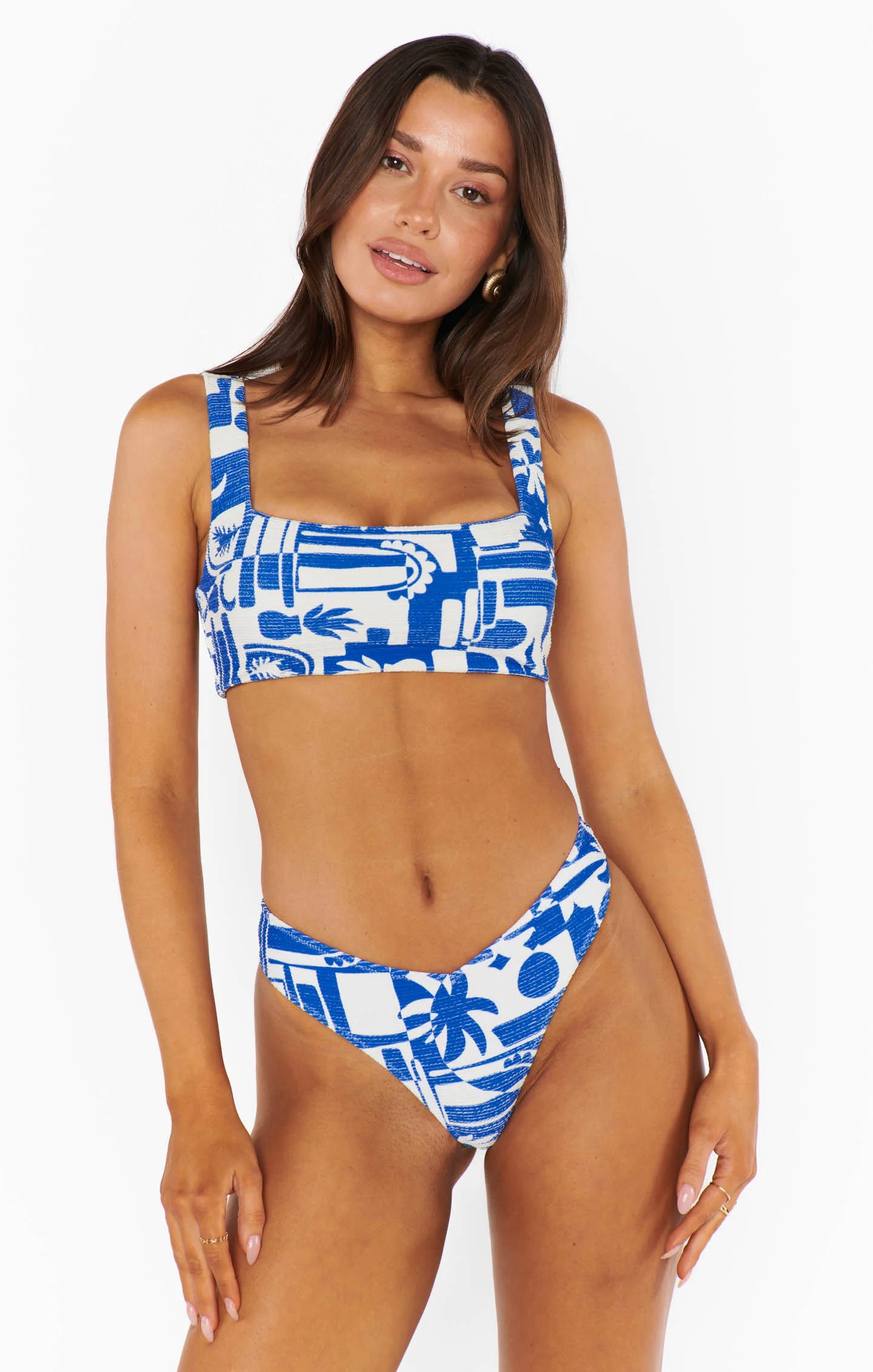 Hot Tub Top ~ Santorini Contour Scrunch
