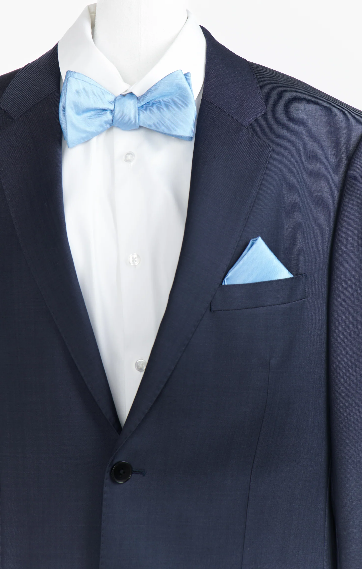 Sam Pocket Square ~ Baby Blue