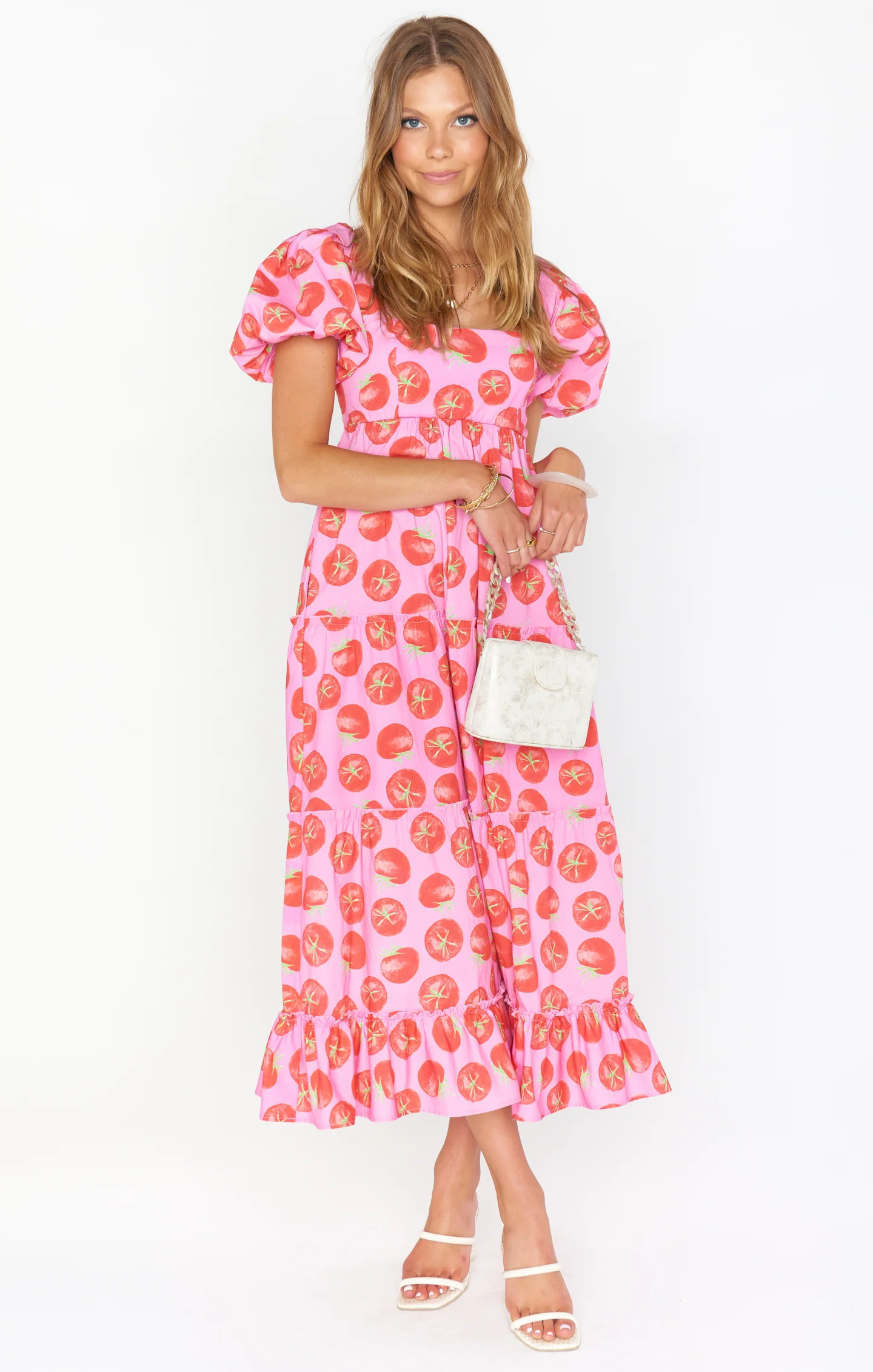 Trendy Midi Dress ~ Vibrant Red