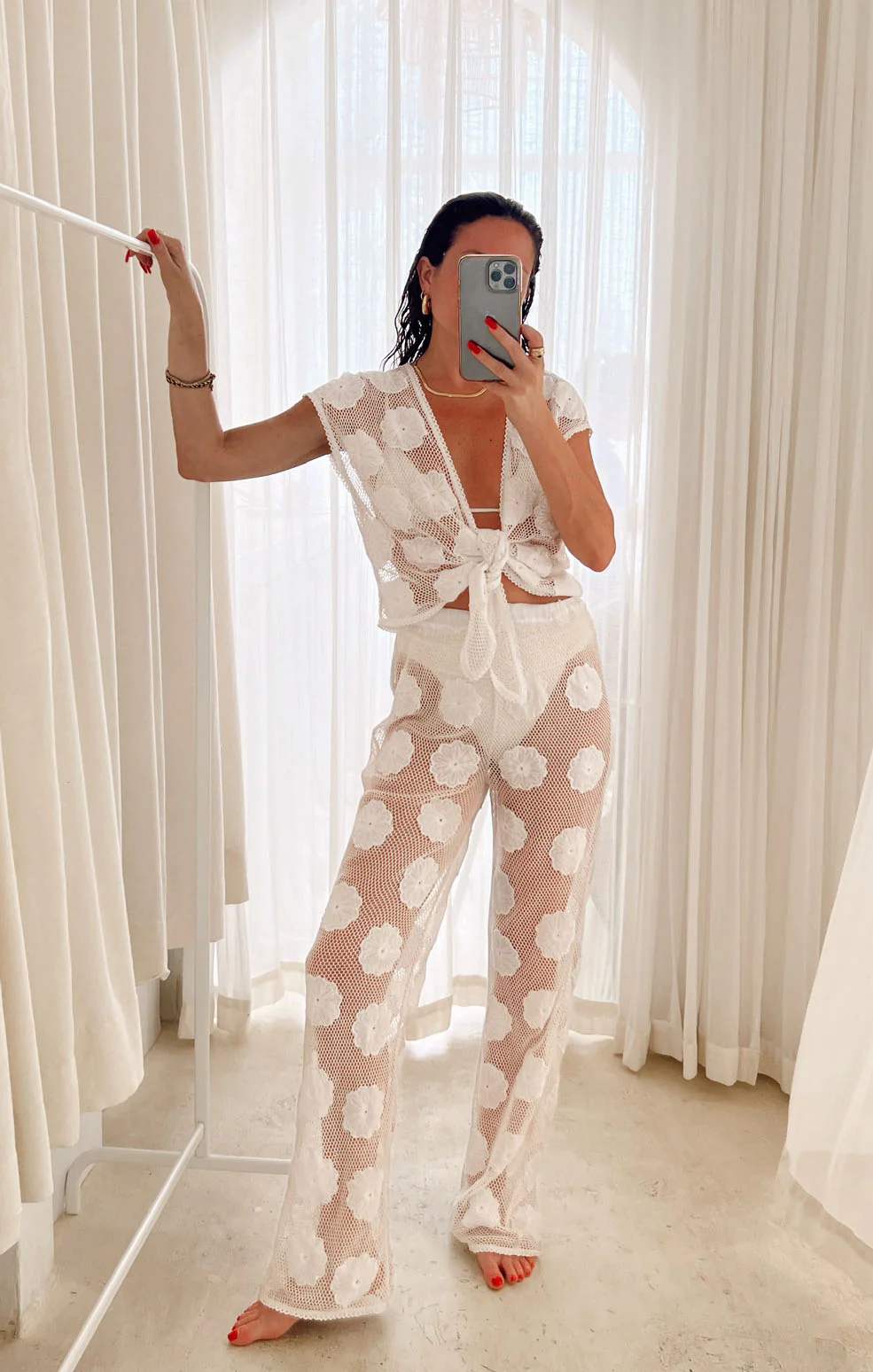 Washed Ashore Pants ~ Wildflower Mesh