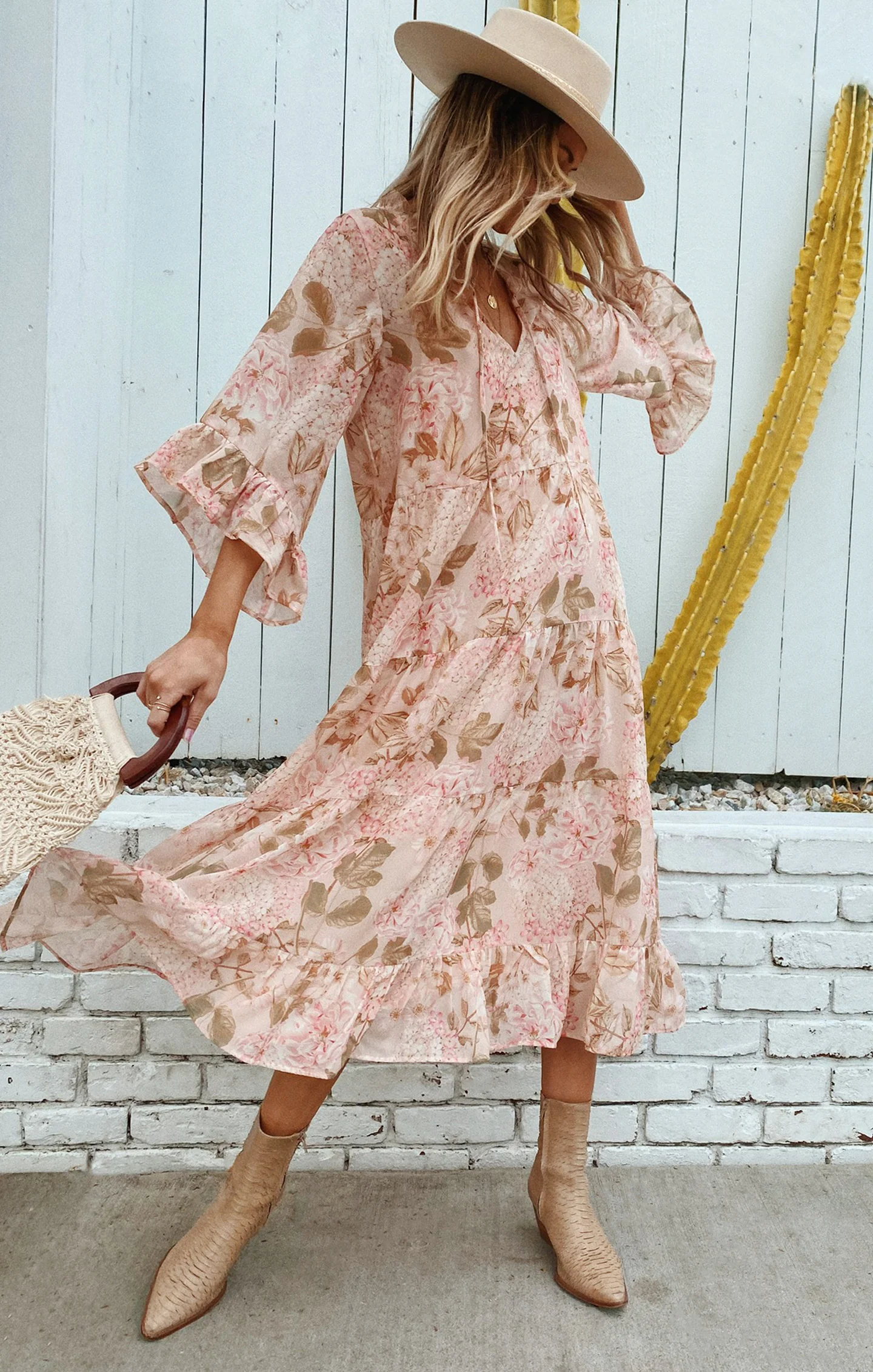 Hydrangea Maxi Dress