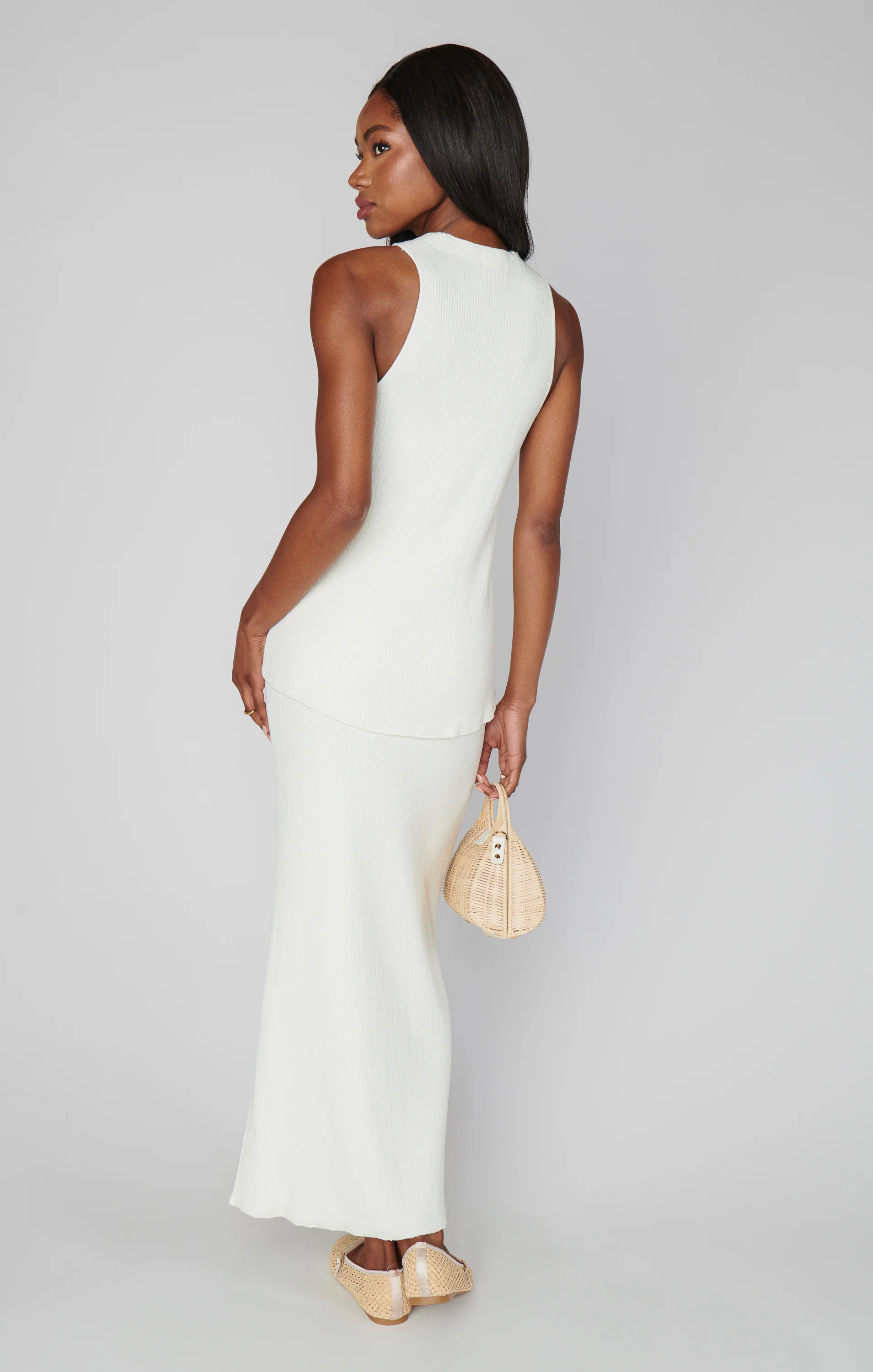 Josie Skirt ~ Ecru Knit