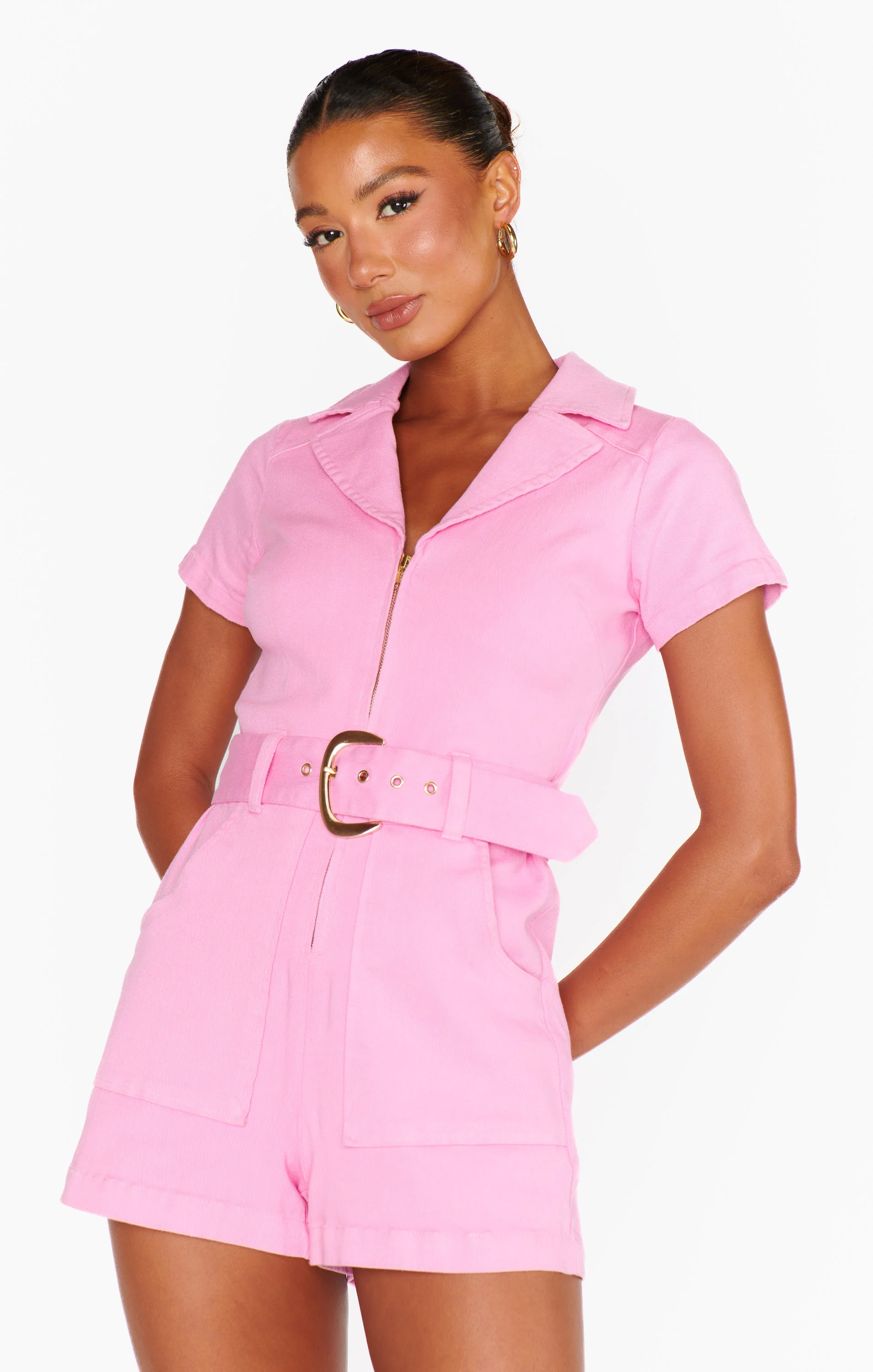Bubblegum Romper ~ Denim