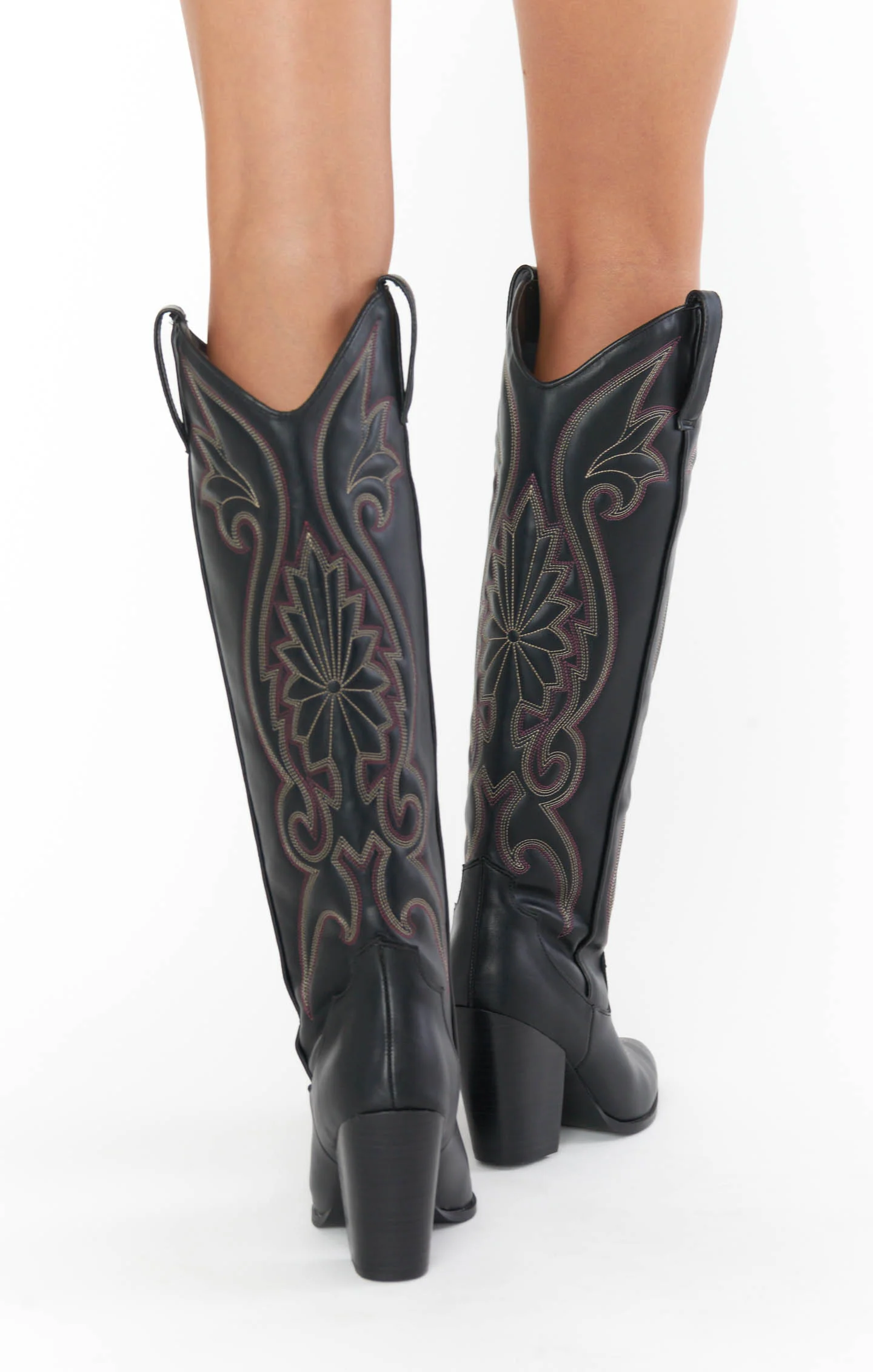 Steve Madden Lasso Western Boot ~ Black