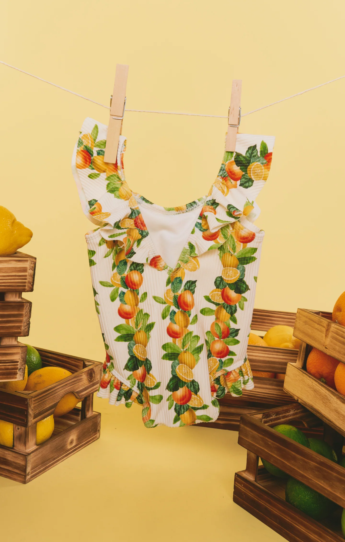 Madeline One Piece ~ Citrus in Georgia Rib