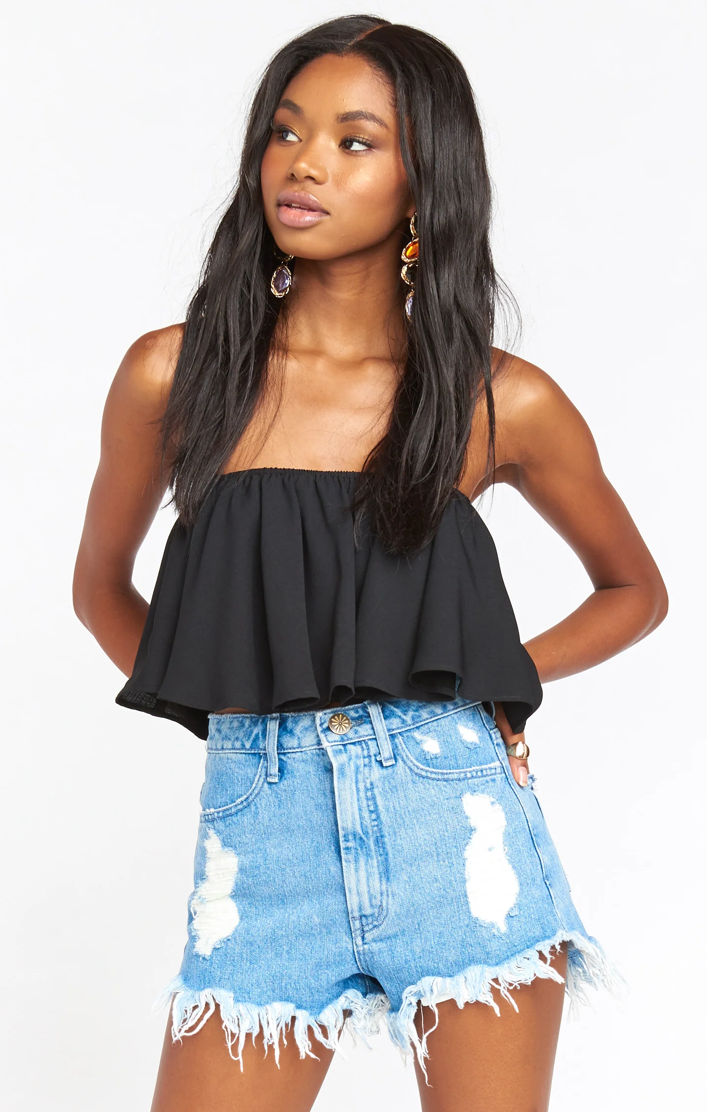 Heidi Ruffle Crop