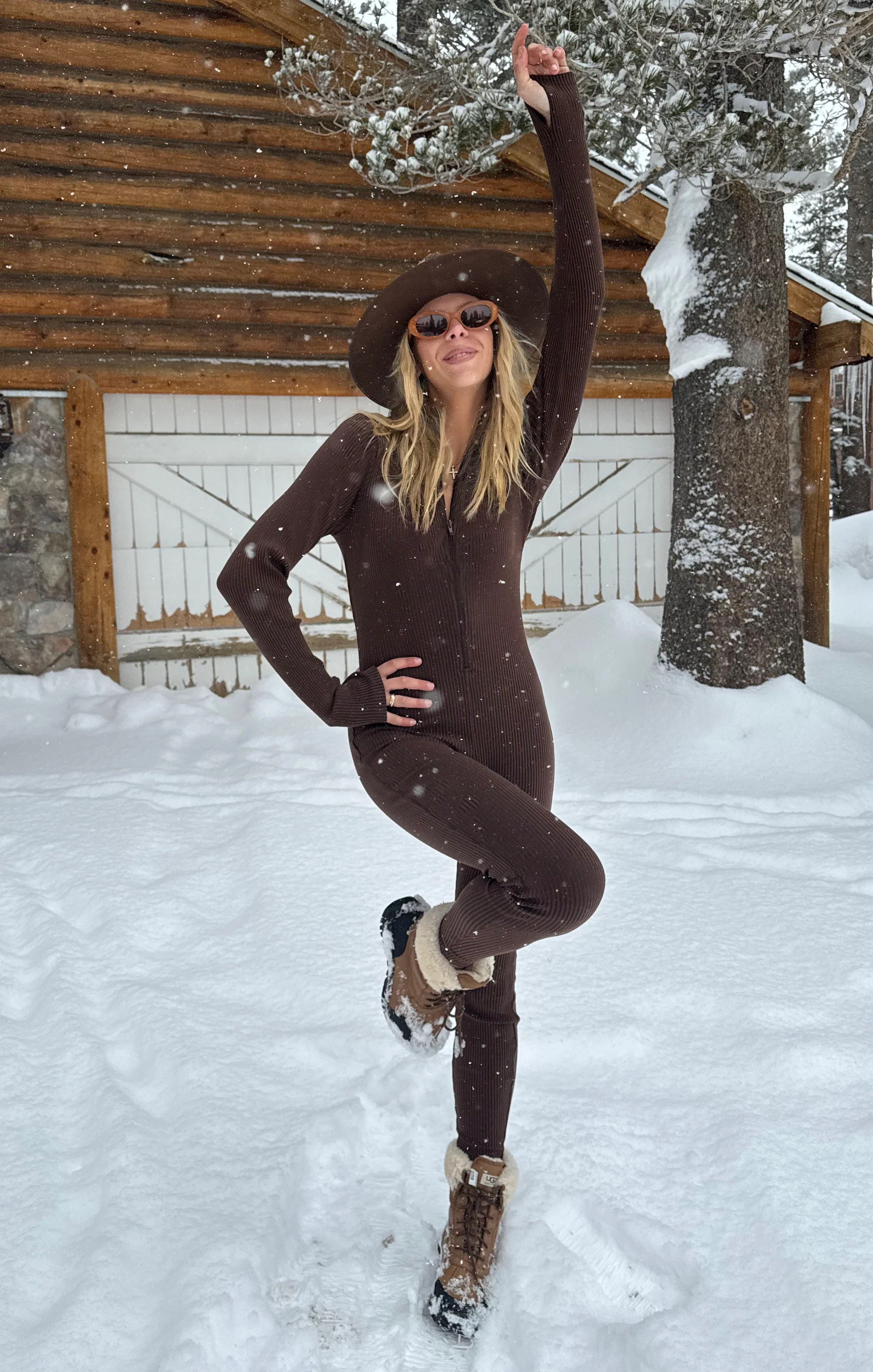 Lodge Onesie ~ Winter Rib Chocolate
