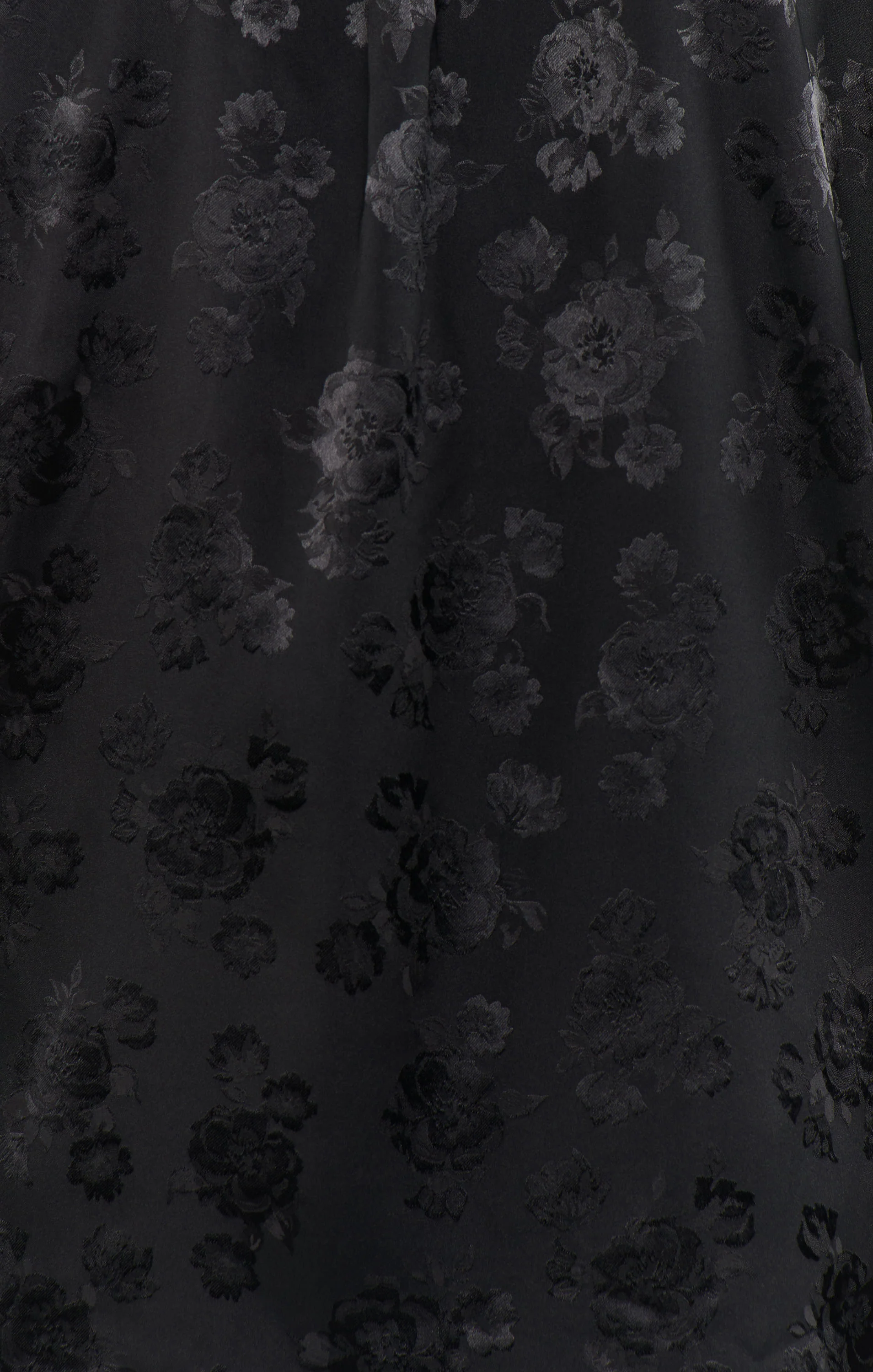 Classic Cropped PJ Set ~ Black Floral Silky