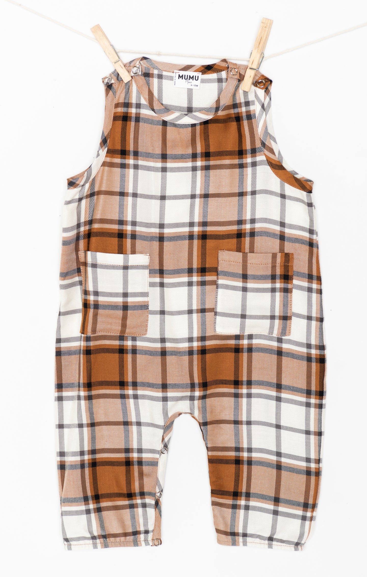 The Case Onesie ~ Tan Plaid