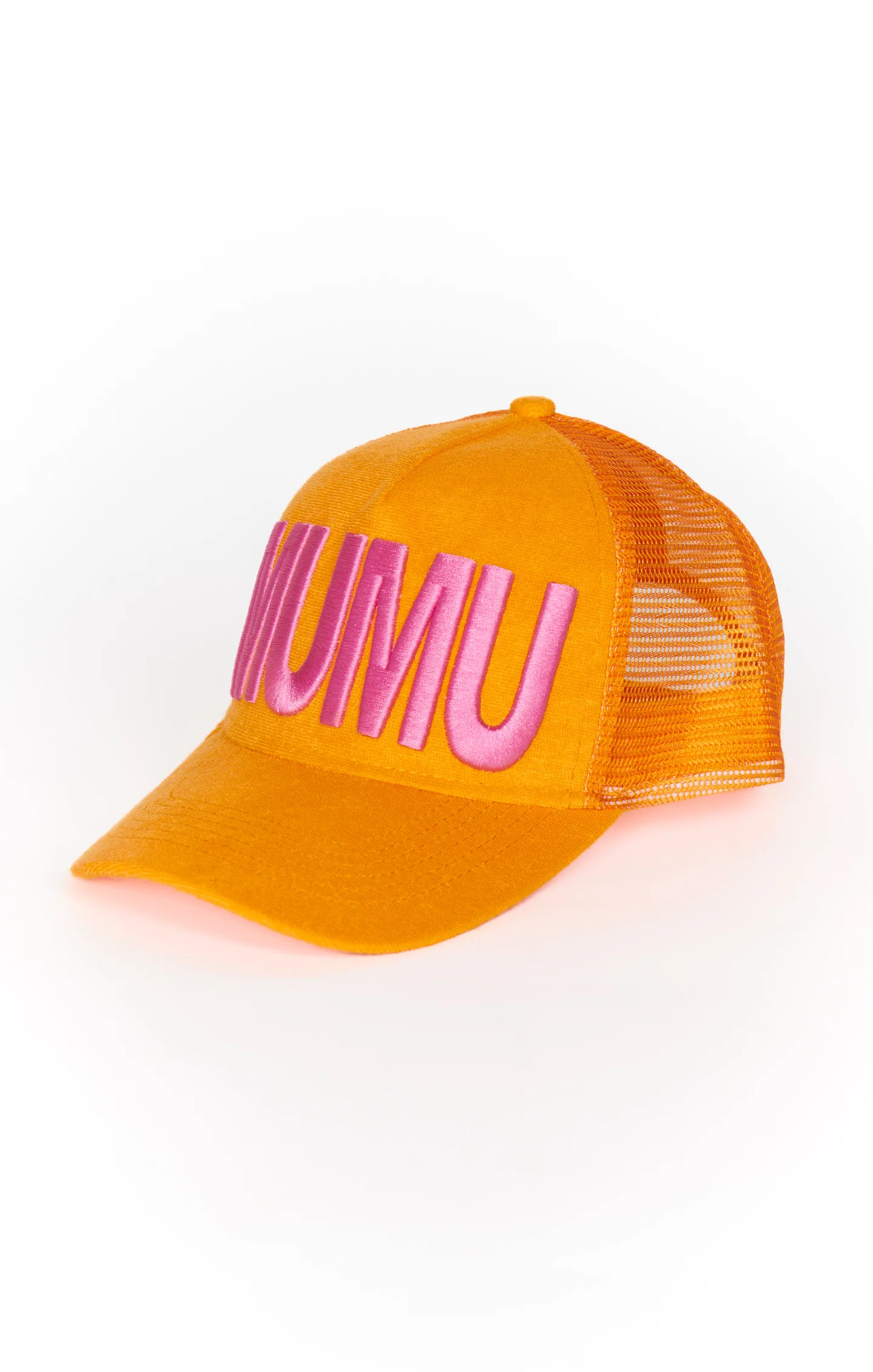 MUMU Terry Trucker Hat ~ Tangerine