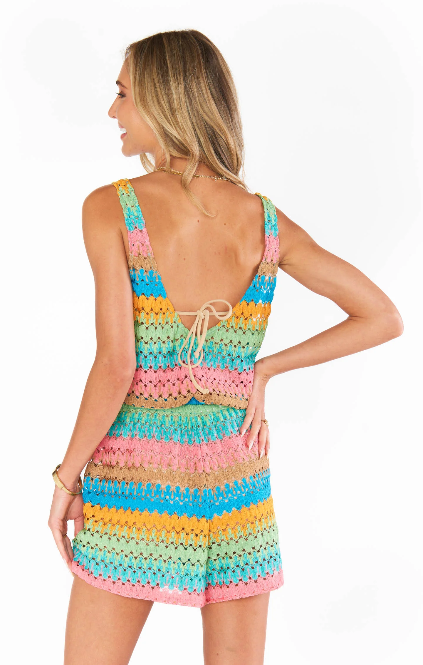 Stripe Romper ~ Crochet