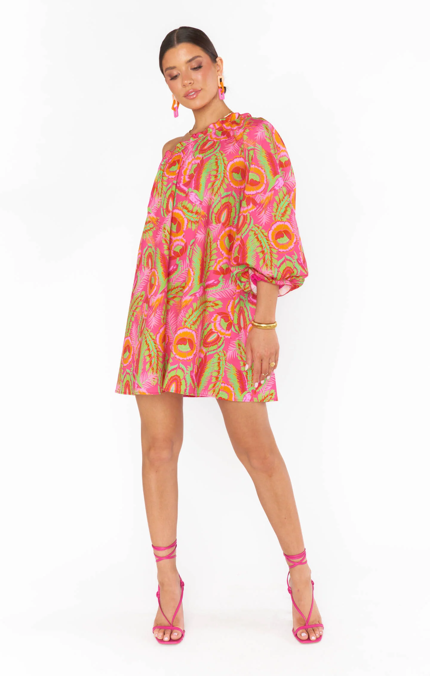 High Volume Mini Dress ~ Paradise Palms