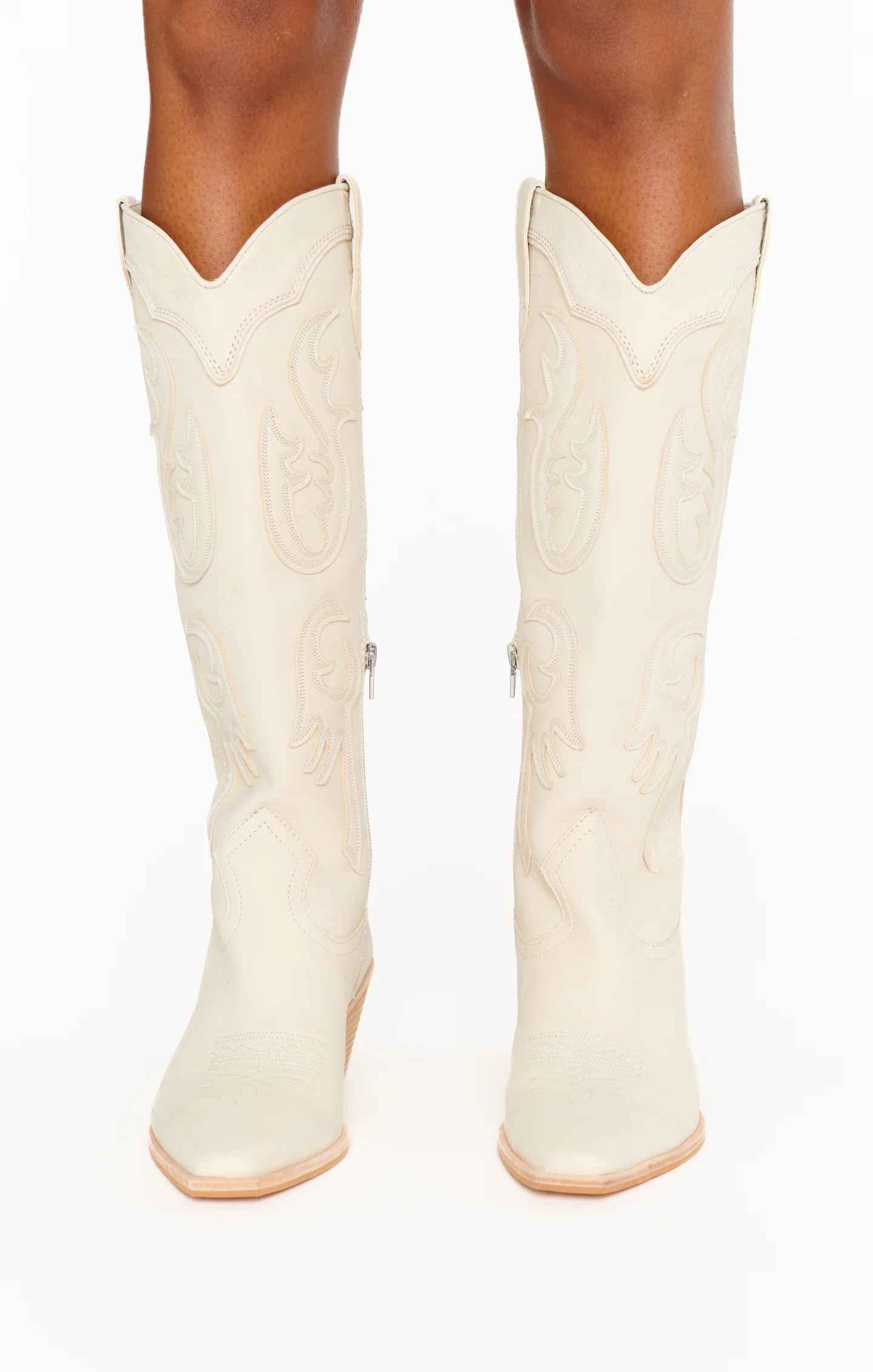 Dolce Vita Samsin Cowboy Boot ~ Ivory
