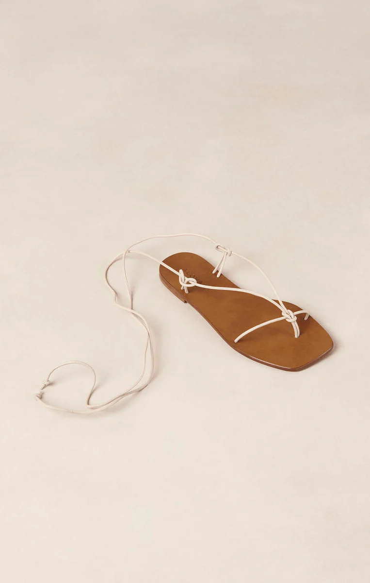 Alohas Misty Wrap Up Sandal ~ Cream