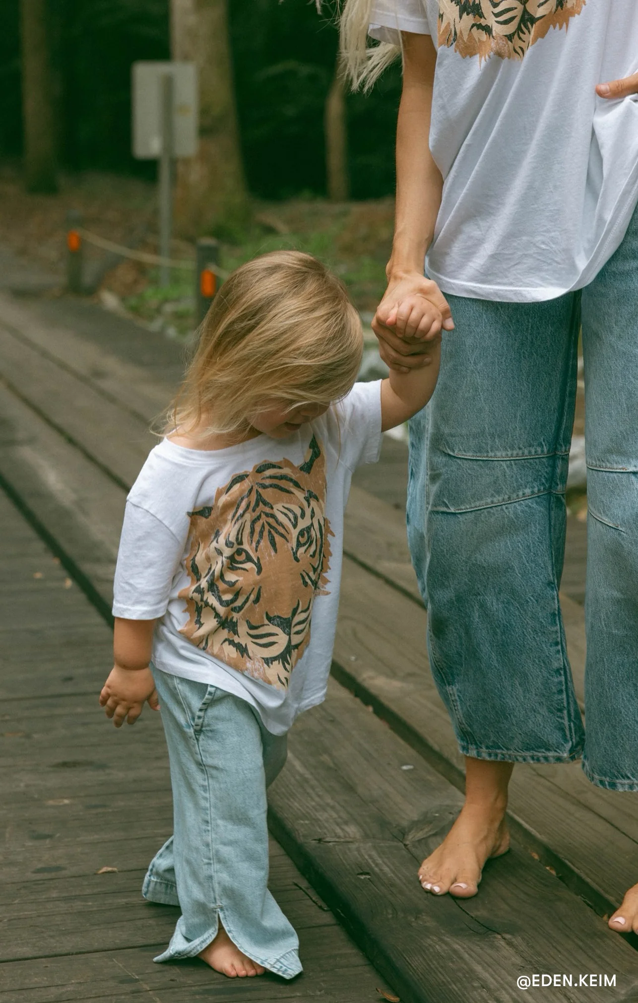 Little Travis Tee ~ Tiger Graphic