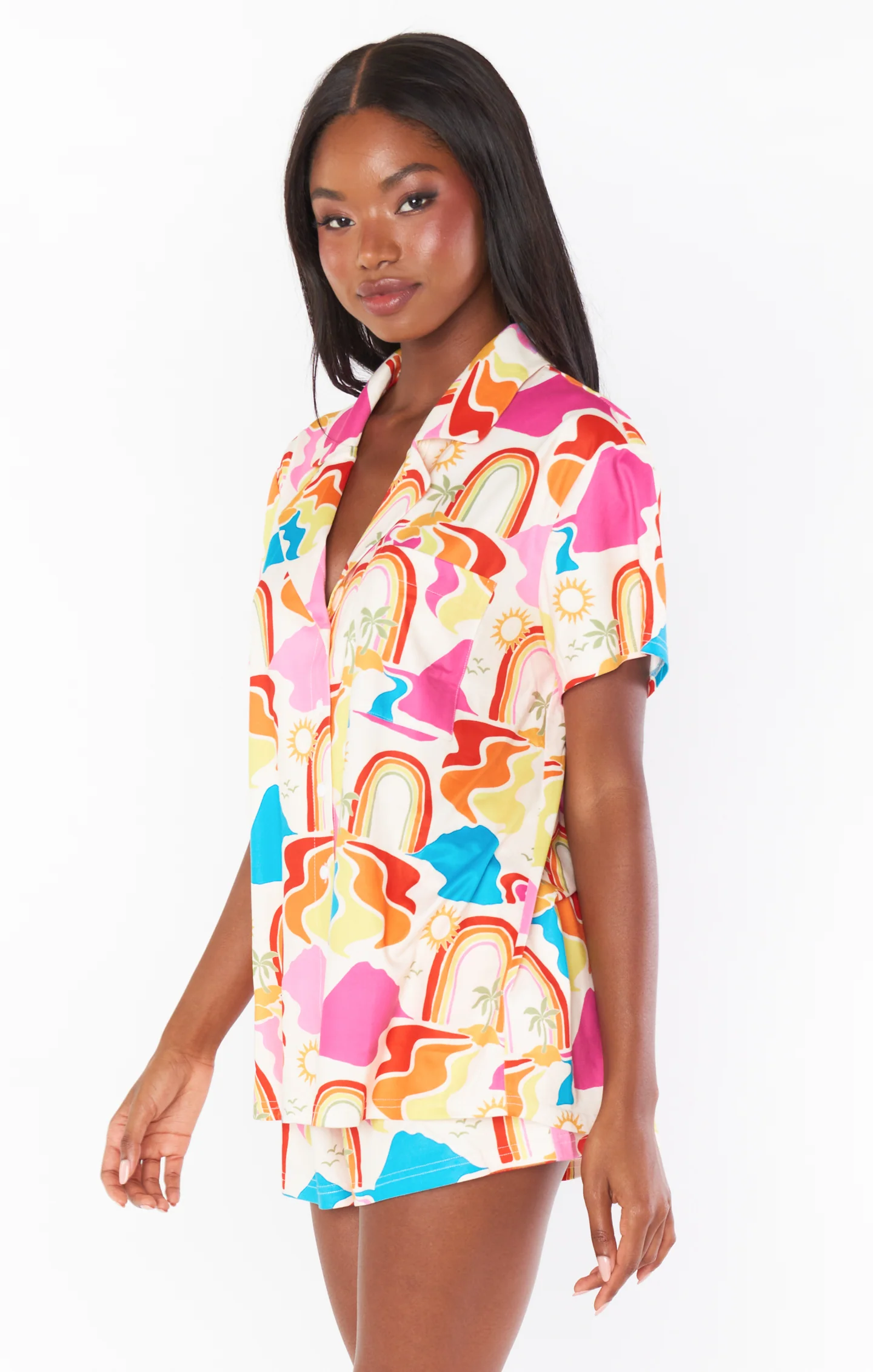 Sunday Morning Sleep Set ~ Rainbow Island Knit