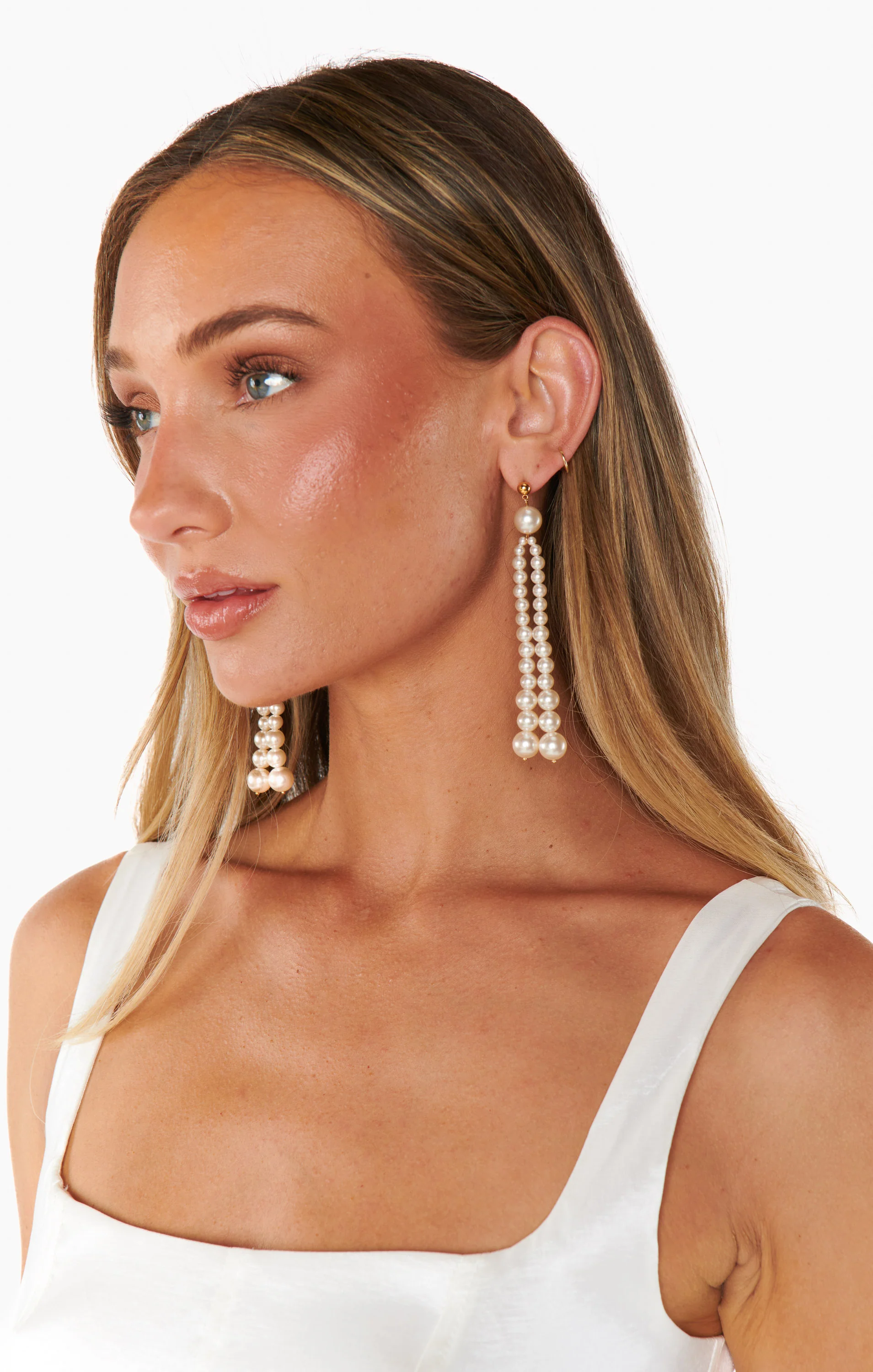 Shimmer Tassel Earrings ~ Gem