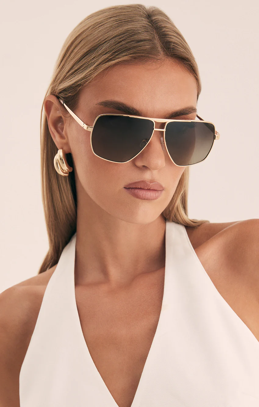Banbé Eyewear The Grace Sunglasses ~ Light Gold-Taupe Fade