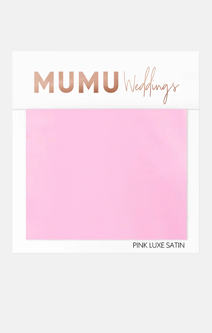 Bridesmaid Fabric Swatch ~ Pink Luxe Satin