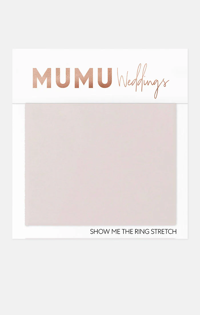 Bridesmaid Fabric Swatch ~ Show Me the Ring Stretch