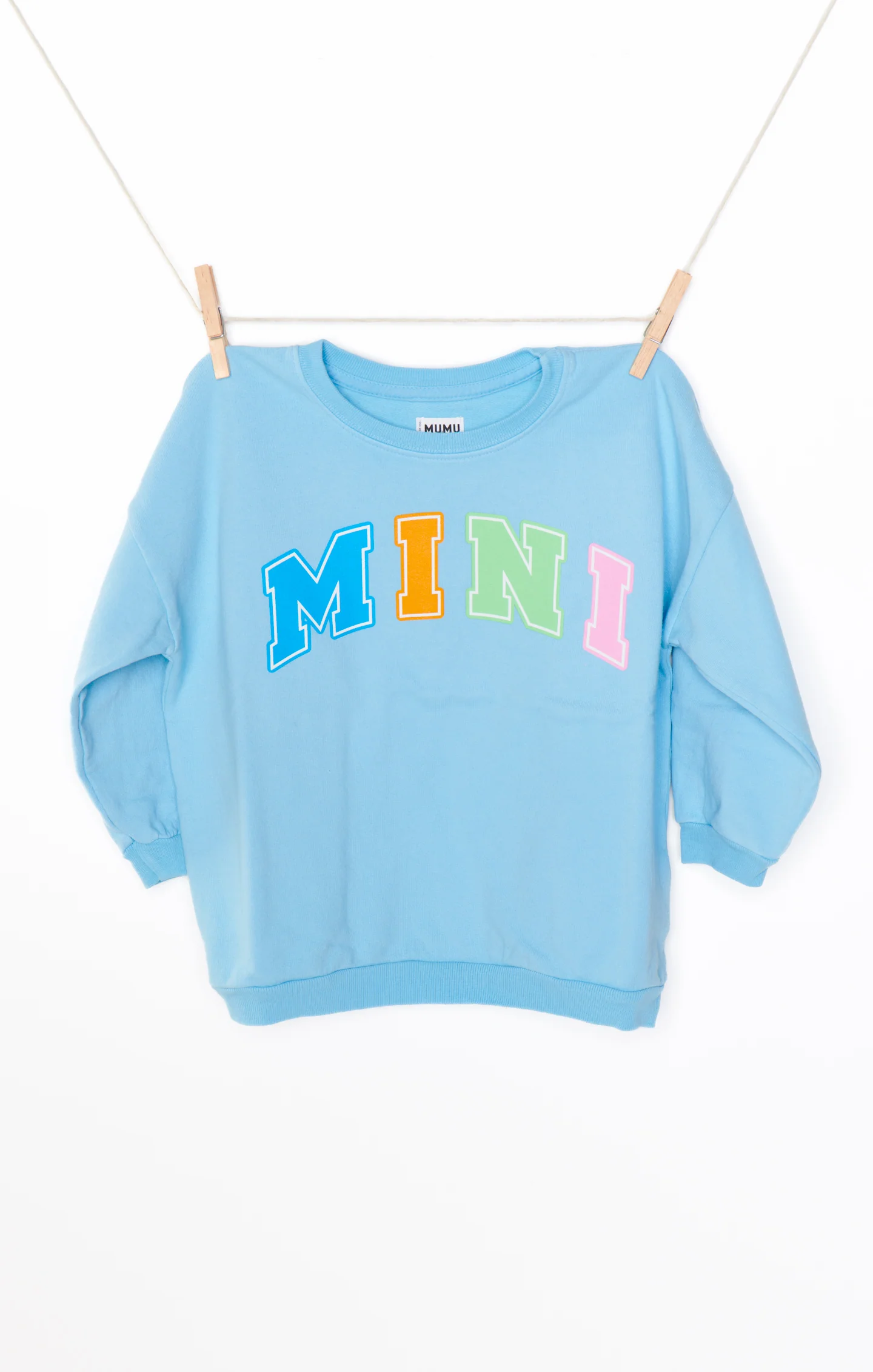 Davis Sweatshirt ~ Blue Mini Graphic