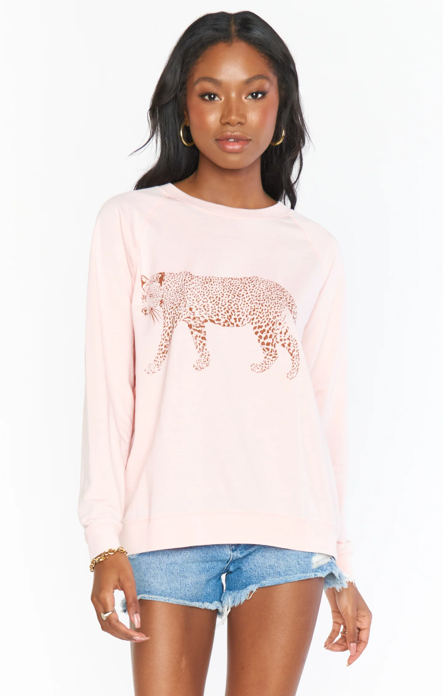 Stella Sweater ~ Forest Leopard Print
