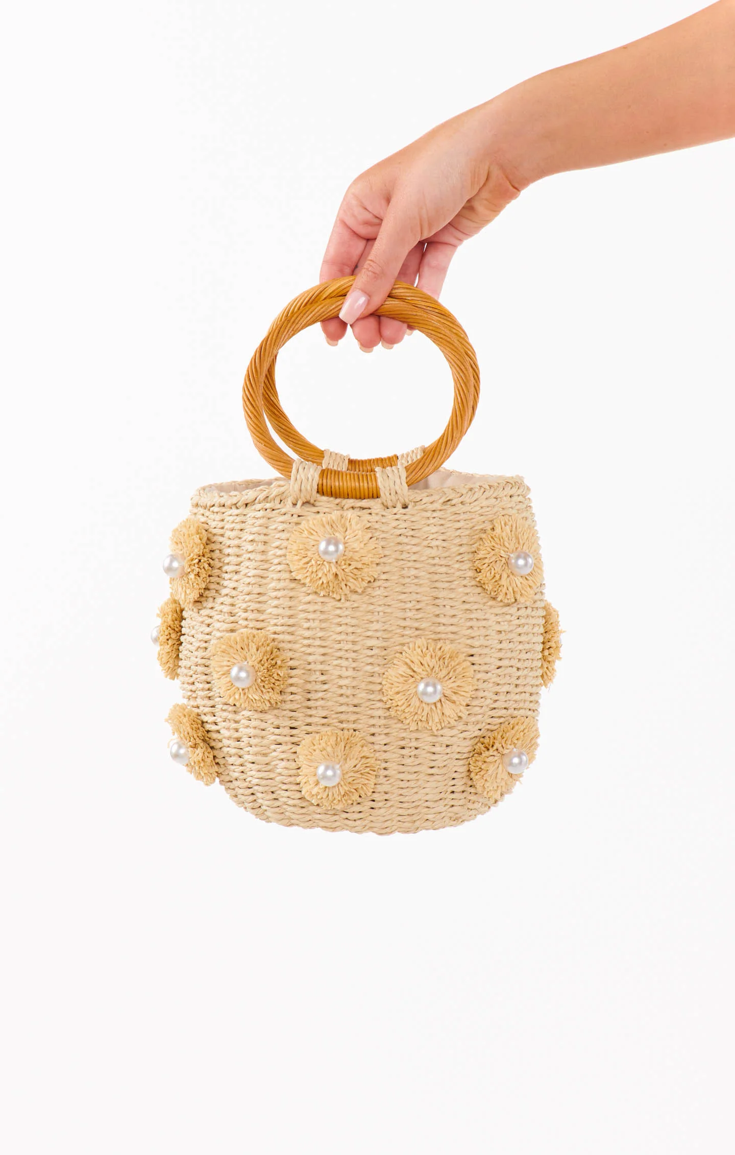Elia Straw Bag ~ Light Natural