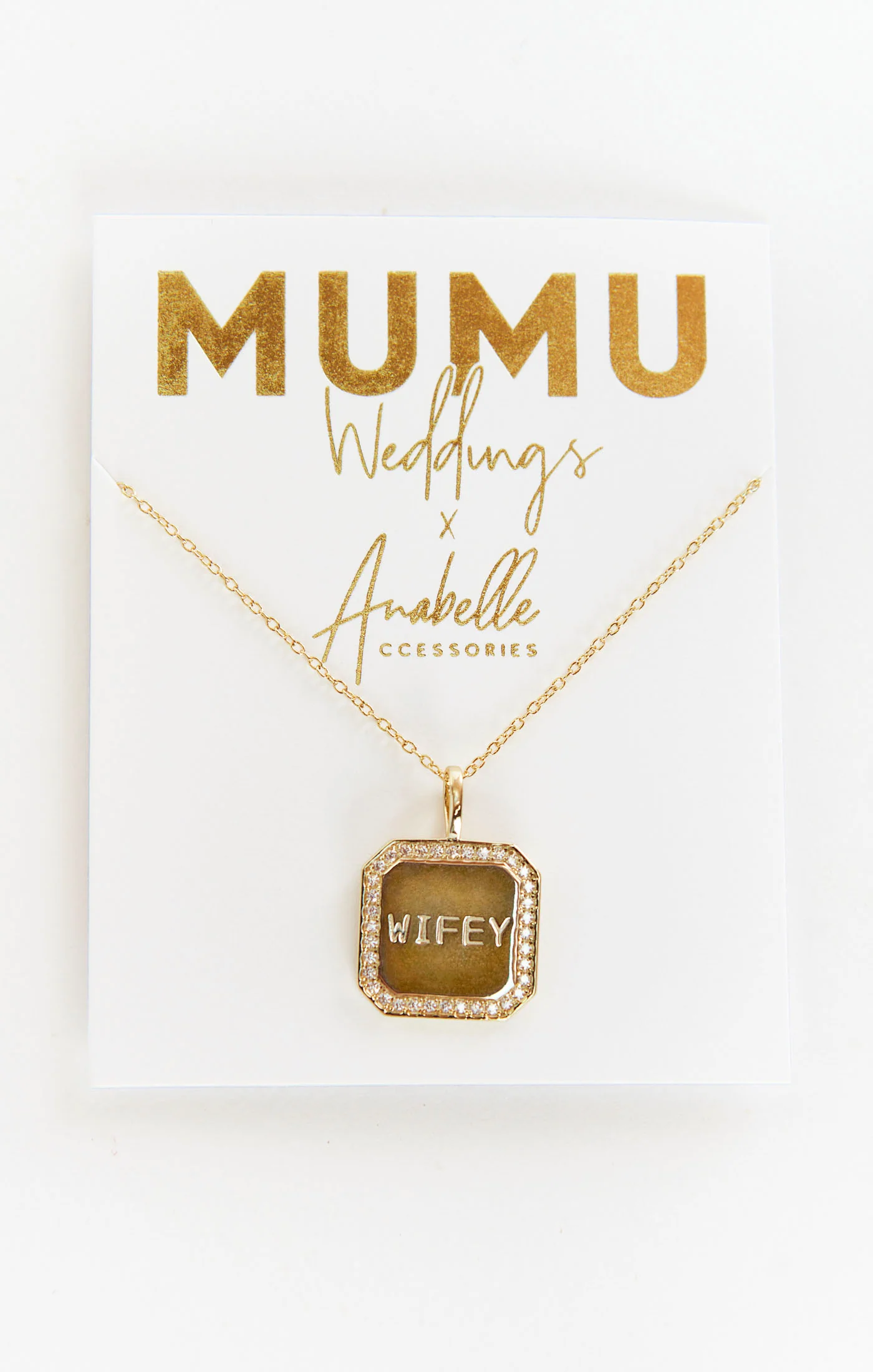 Wifey Necklace ~ 14K Gold Plated