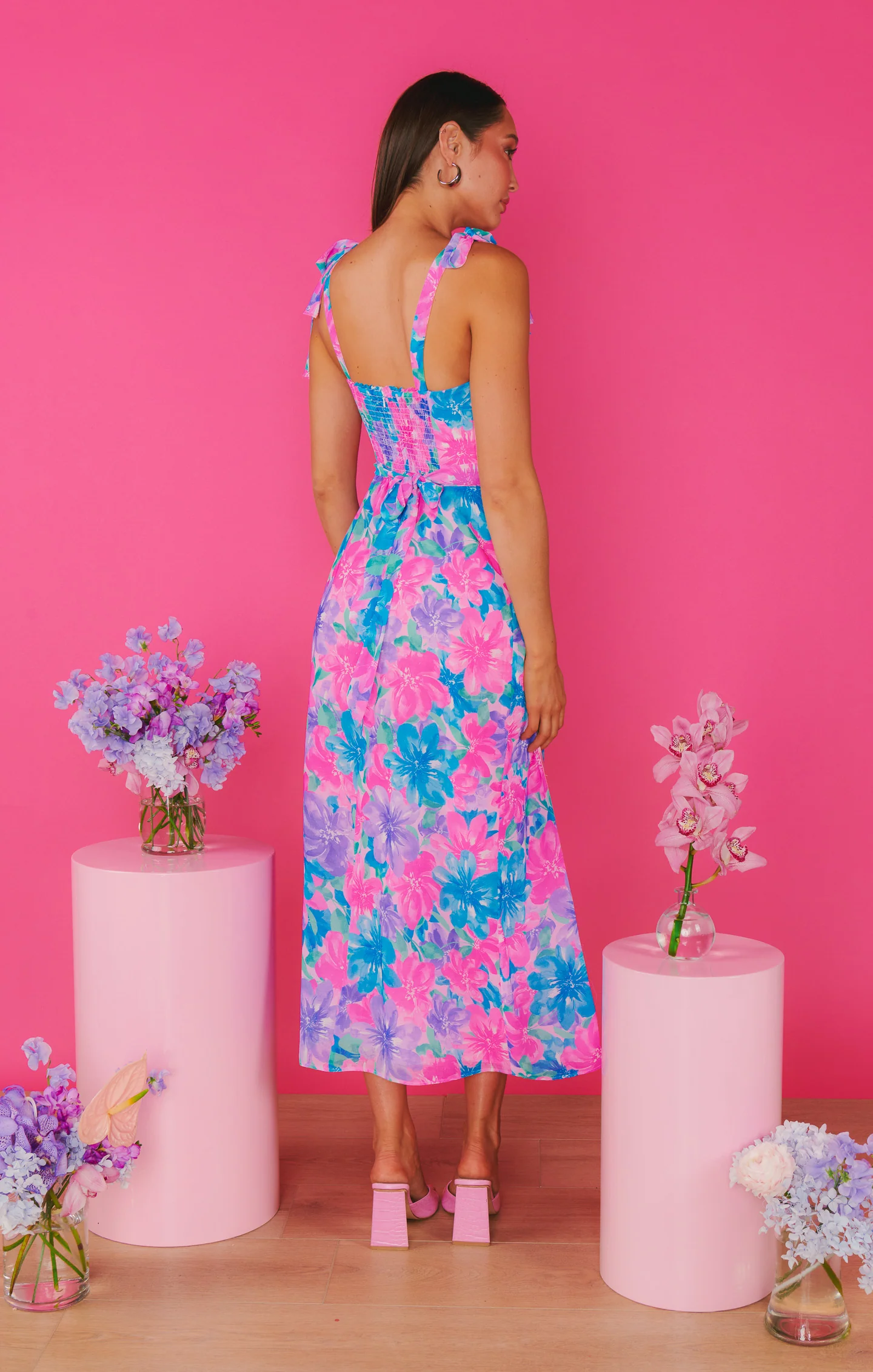 Willow Midi Dress ~ Garden Party Girly