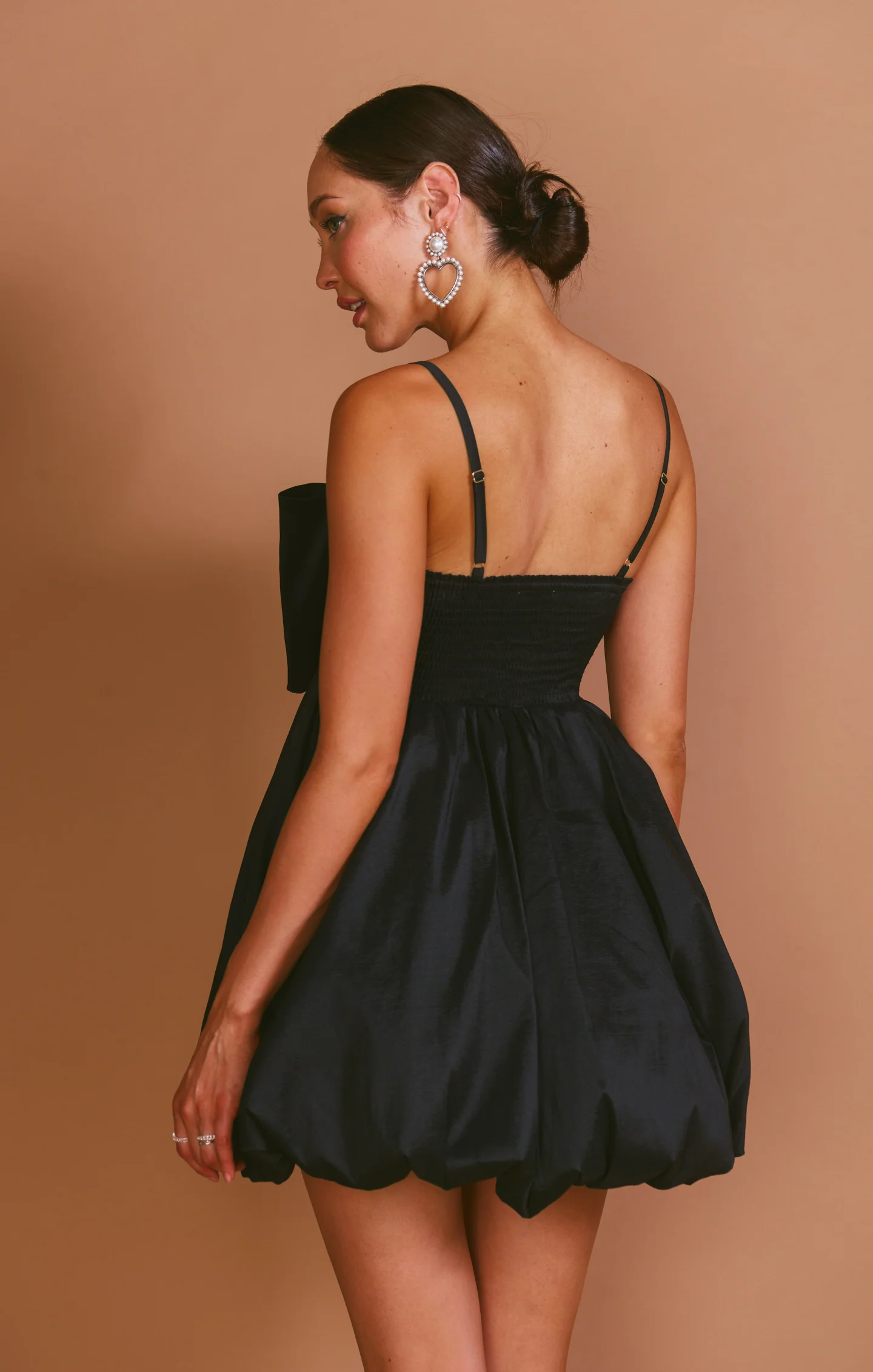 Bubble Bow Mini ~ Black Taffeta