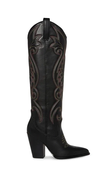 Steve Madden Lasso Western Boot ~ Black