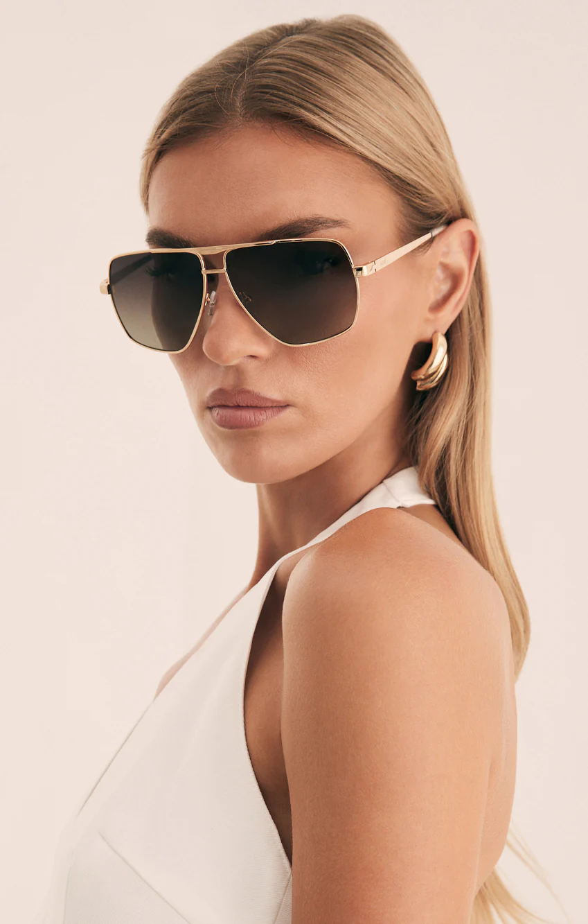 Banbé Eyewear The Grace Sunglasses ~ Light Gold-Taupe Fade