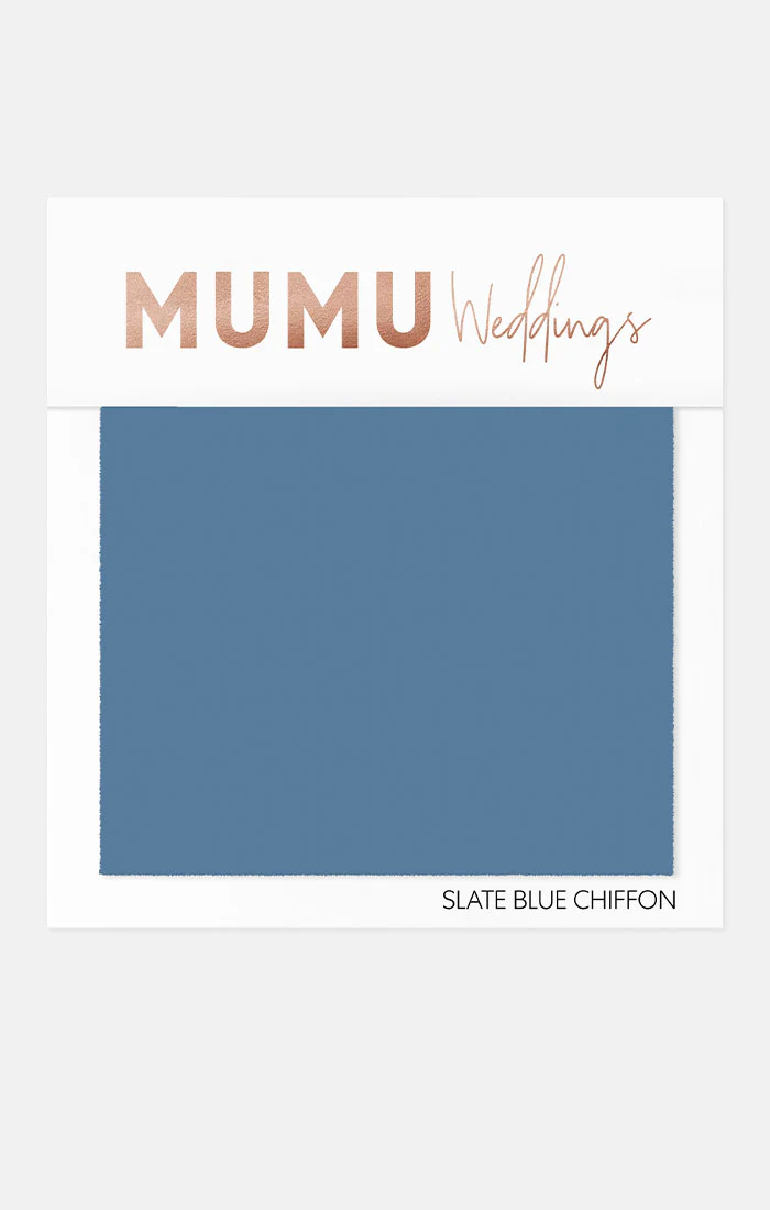 Wedding Fabric Sample ~ Deep Blue Tulle