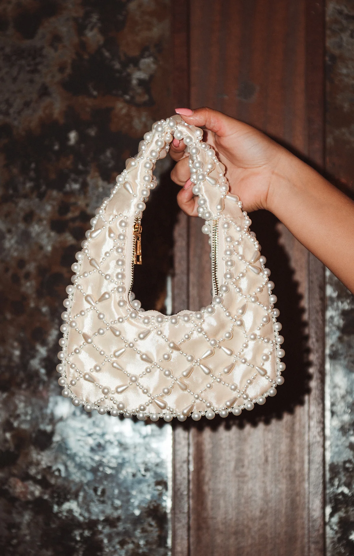 Adeline Pearly Bag ~ White