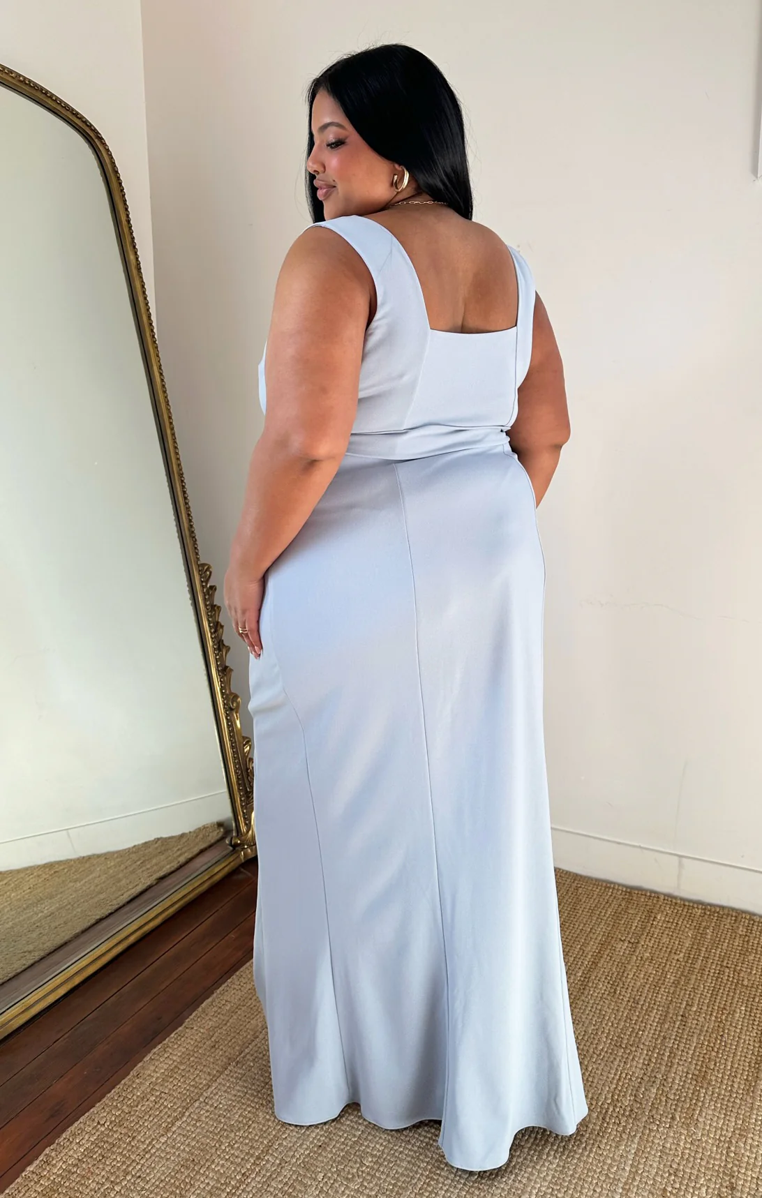 Modern Dress ~ Deep Sky Blue Stretch