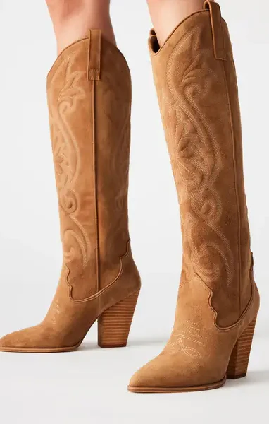 Lasso Western Boot ~ Chestnut Suede