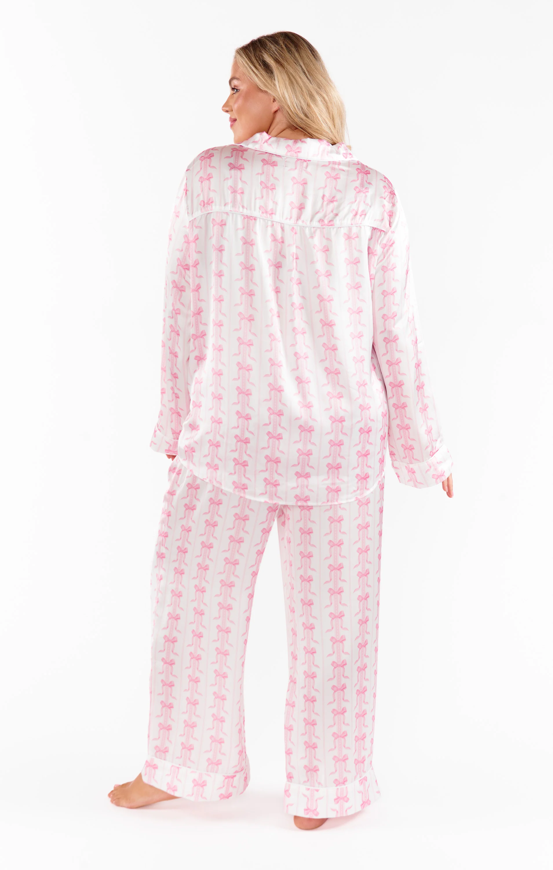 Samantha Bow Silky PJ Set