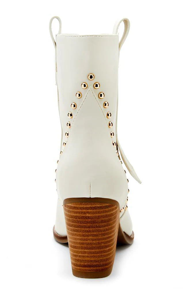 Matisse Ace Western Boot ~ Bone